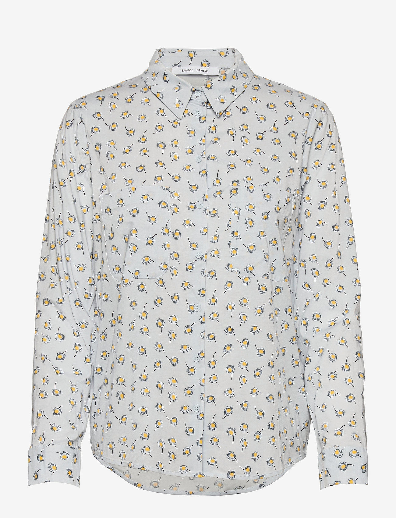 Samsøe Samsøe - Milly shirt aop 9942 - pitkähihaiset paidat - bellis aurora - 0