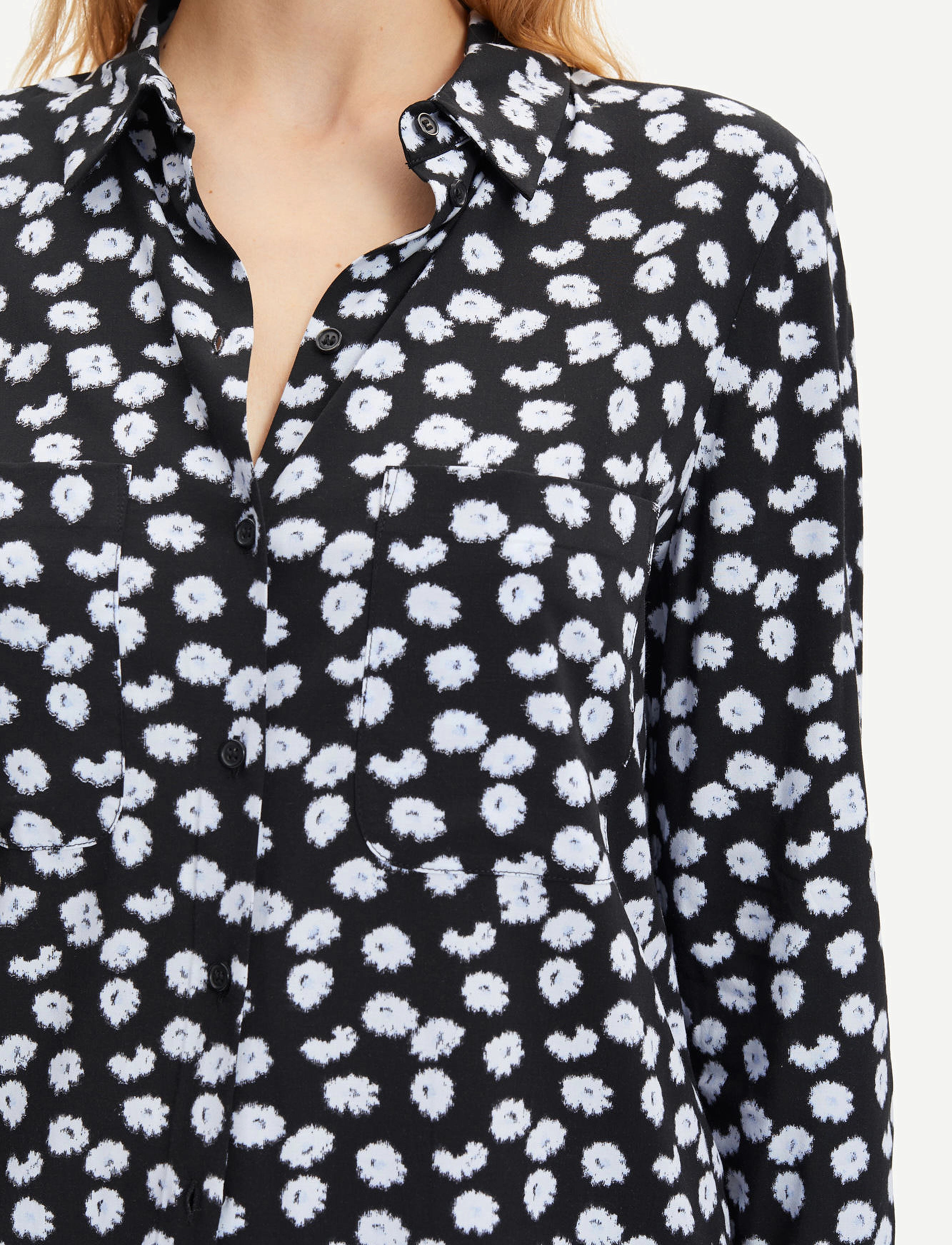 Samsøe Samsøe - Milly shirt aop 9942 - langærmede skjorter - blue meadow - 3