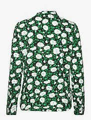 Samsøe Samsøe - Milly shirt aop 9942 - pitkähihaiset paidat - ditsy green - 1