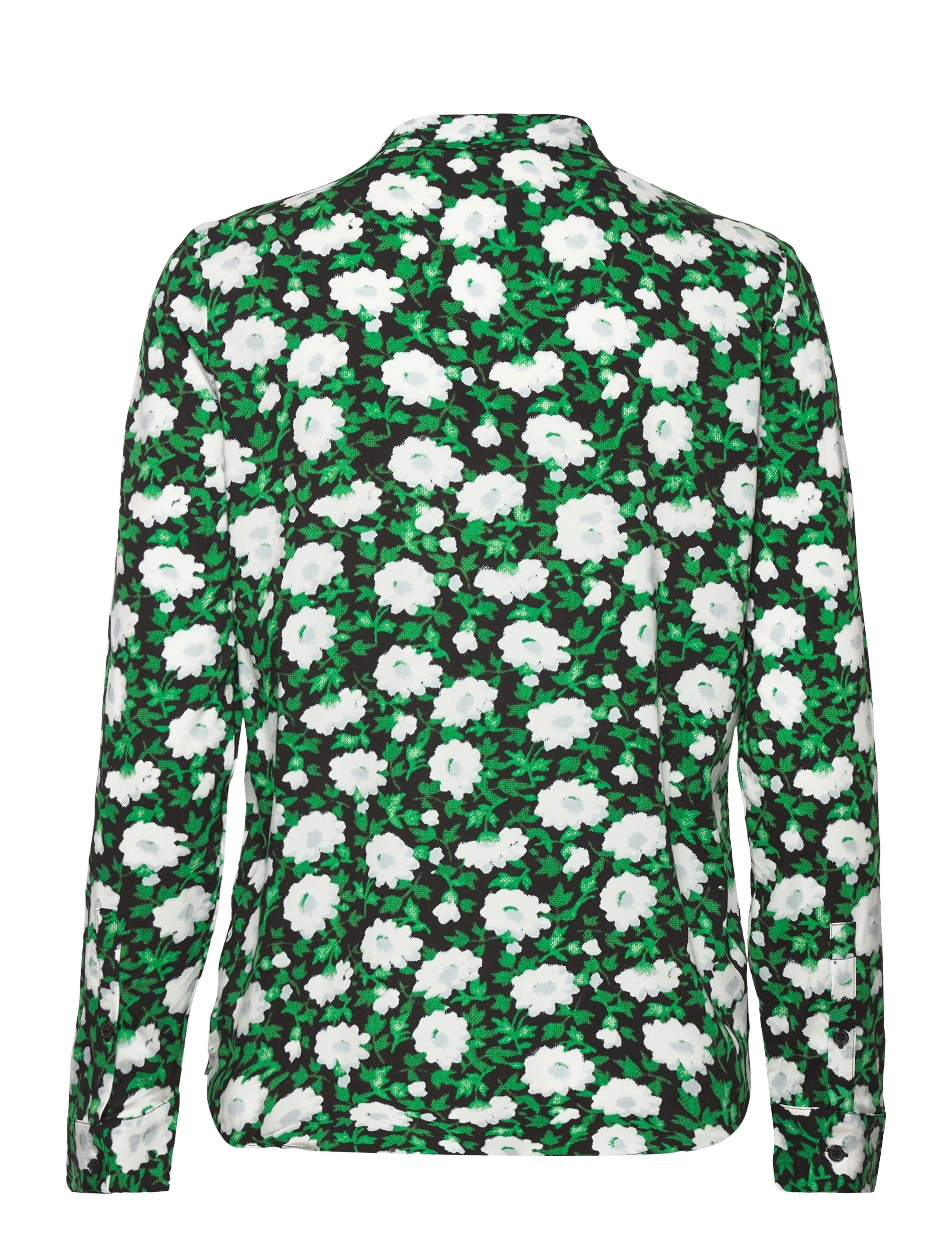 Samsøe Samsøe - Milly shirt aop 9942 - long-sleeved shirts - ditsy green - 1