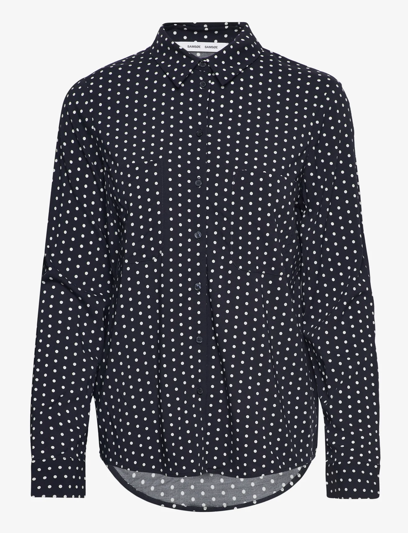 Samsøe Samsøe - Milly shirt aop 9942 - pitkähihaiset paidat - dots - 0