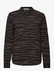 Samsøe Samsøe - Milly shirt aop 9942 - long-sleeved shirts - zebra delicioso - 0