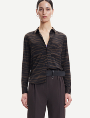 Samsøe Samsøe - Milly shirt aop 9942 - marškiniai ilgomis rankovėmis - zebra delicioso - 2