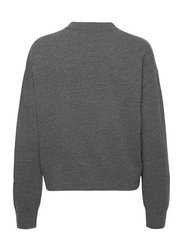 Samsøe Samsøe - Amaris crew neck 12758(pris som 22.03) - trøjer - dark grey mel. - 1