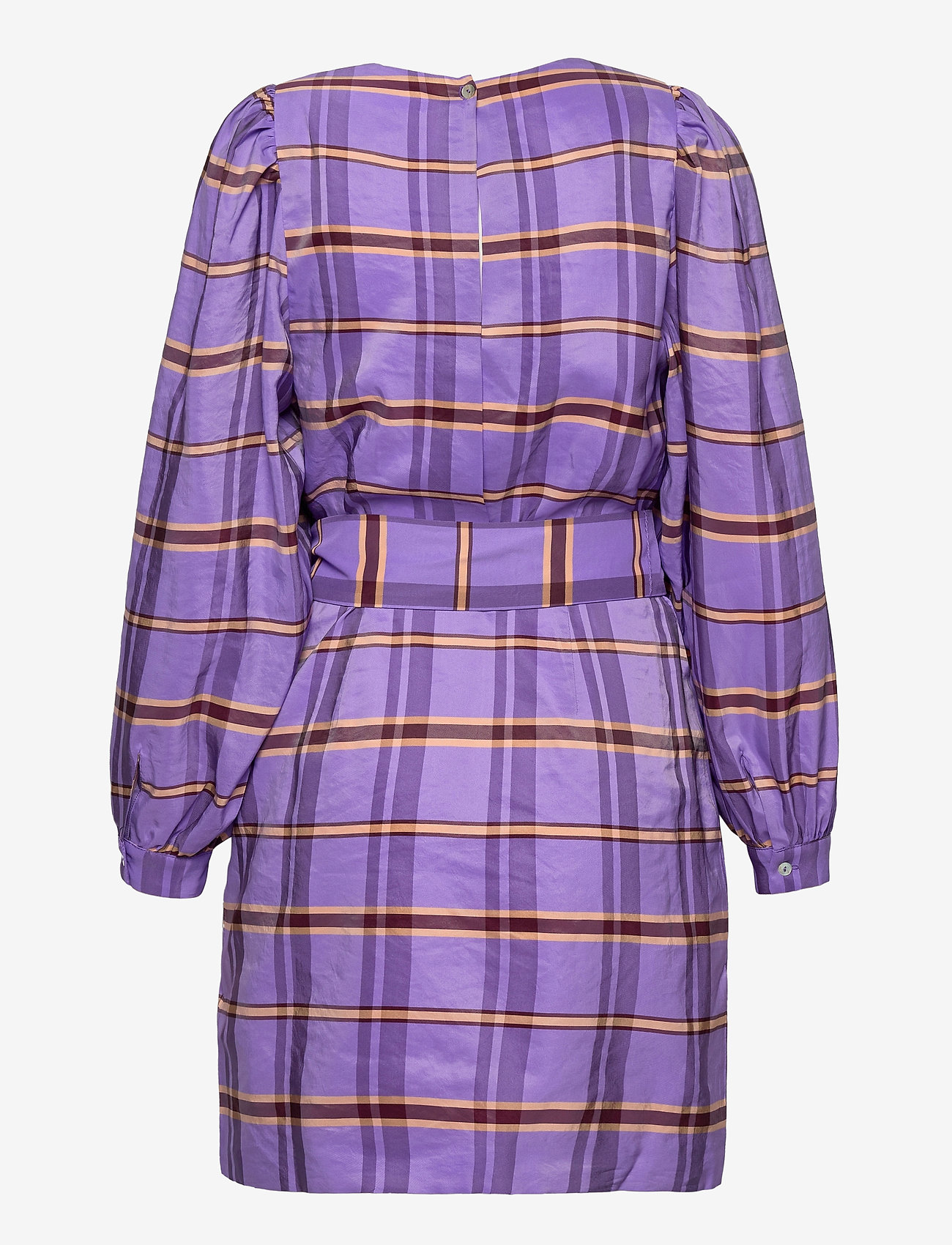Samsøe Samsøe - Orion dress 12867 - sukienki krótkie - purple jasper ch. - 1