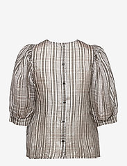 Samsøe Samsøe - Celestine blouse 12773 - palaidinės trumpomis rankovėmis - gold ch. - 1