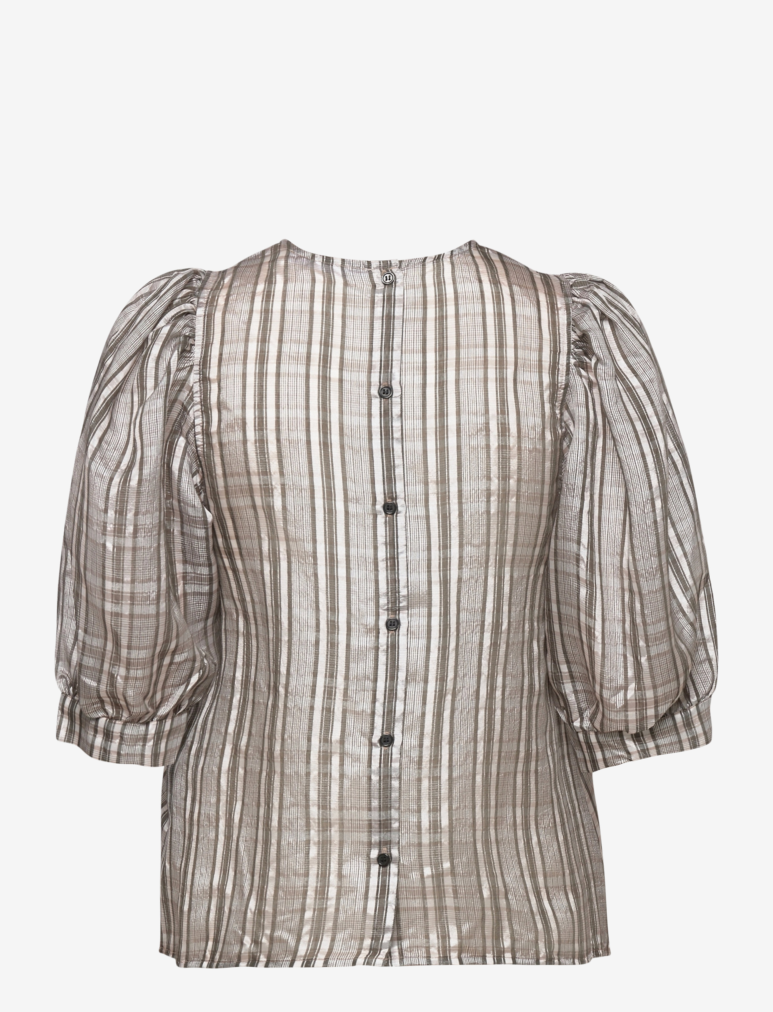 Samsøe Samsøe - Celestine blouse 12773 - lühikeste varrukatega pluusid - gold ch. - 1