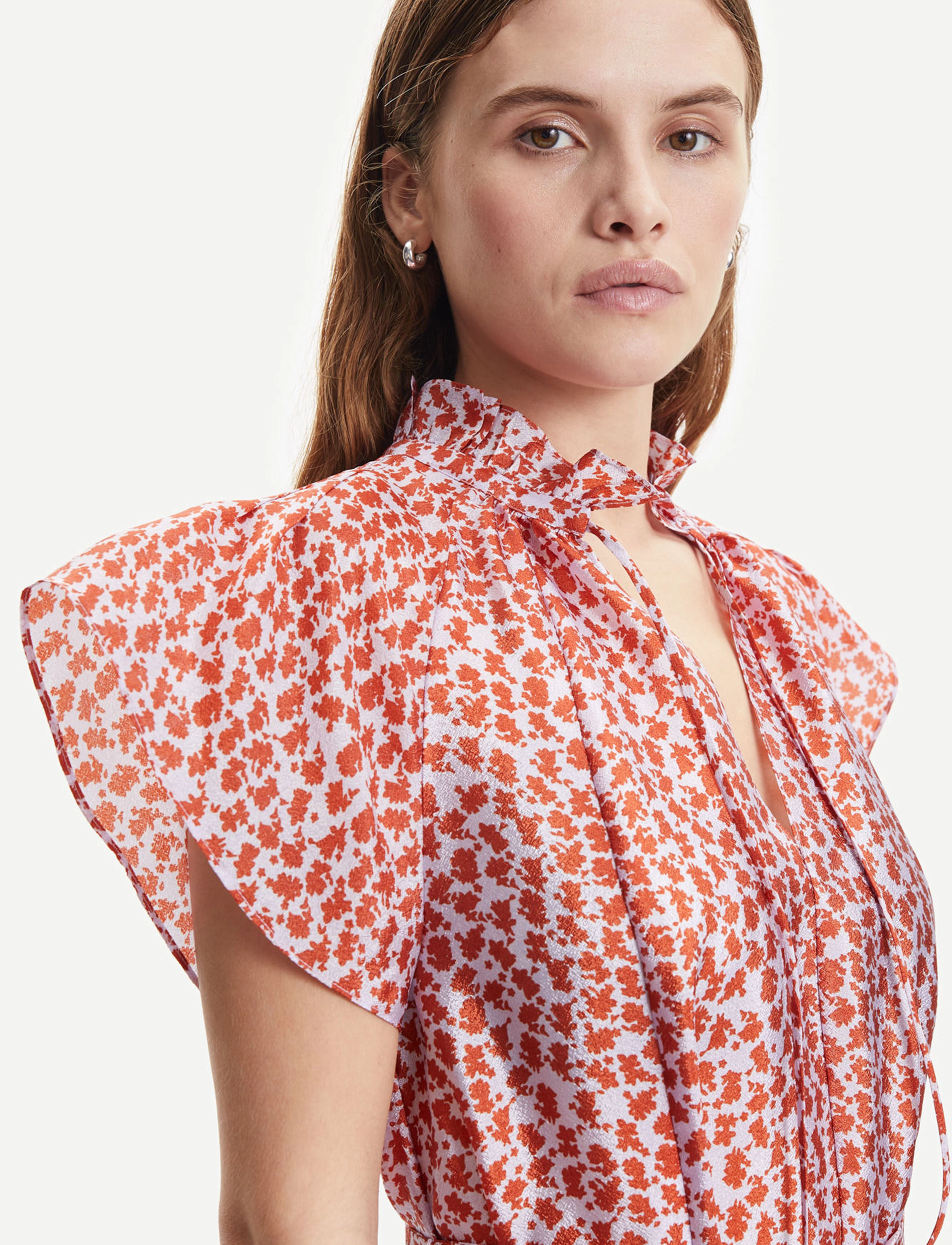 Samsøe Samsøe - Karookh long dress aop 11244 - ditsy clay - 4