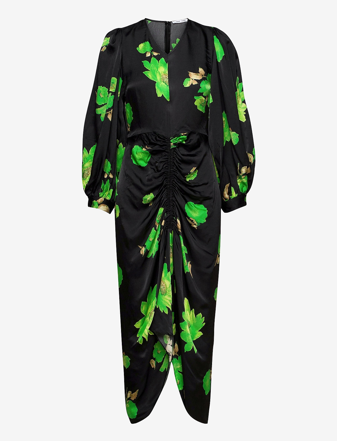 Samsøe Samsøe - Daaliya long dress aop 12887 - green waterlily - 0