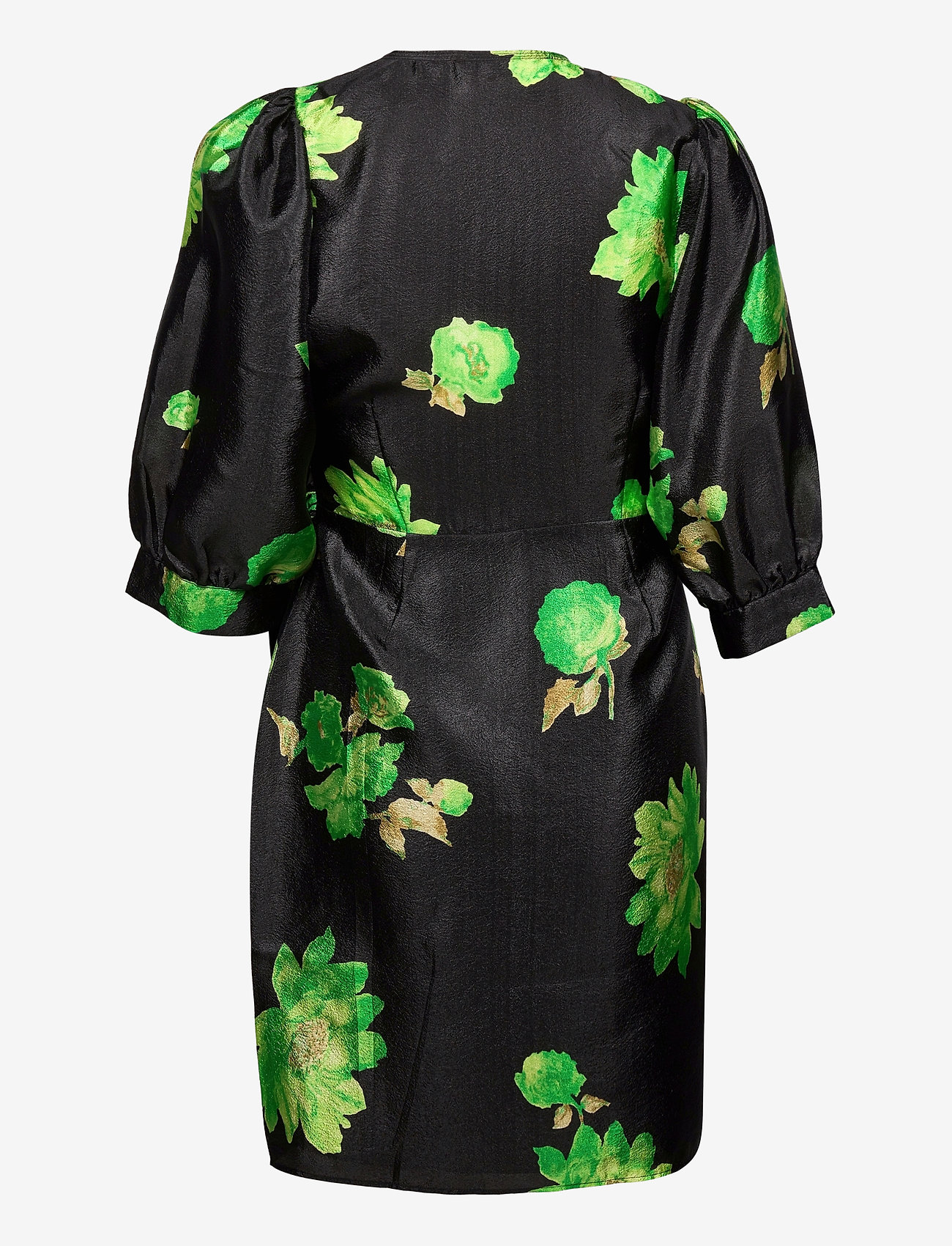 Samsøe Samsøe - Celestina wrap dress aop 11244 - green waterlily - 1