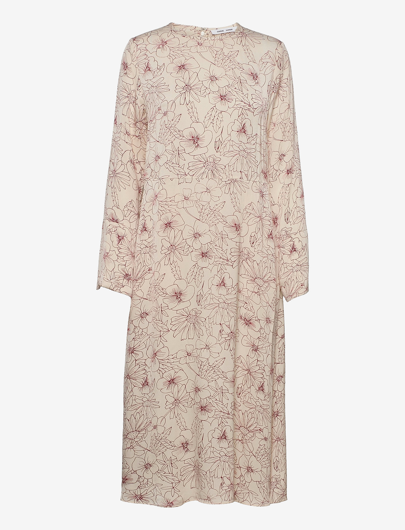 Samsøe Samsøe - Rami dress aop 8325 - midi kjoler - brick hortus - 0