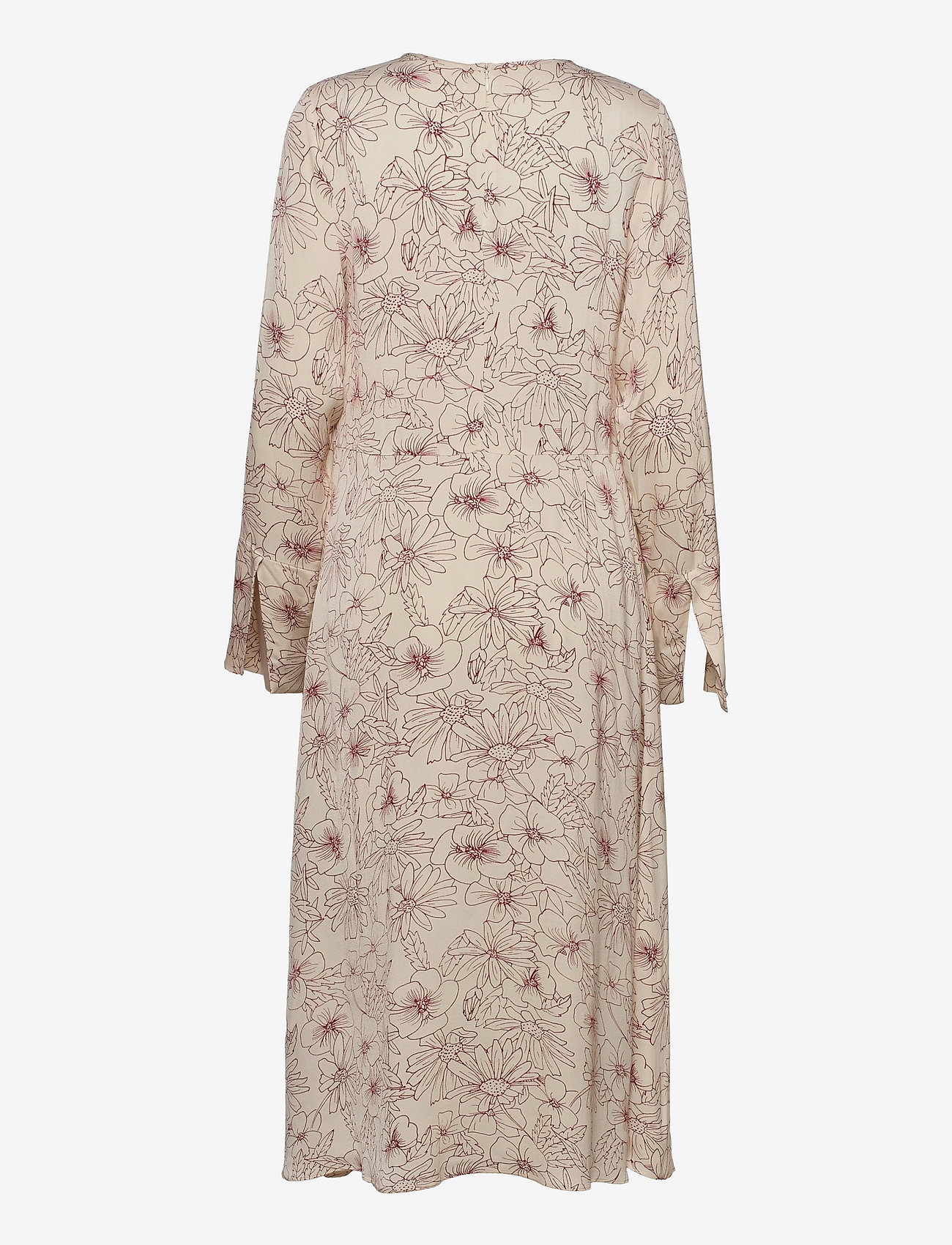Samsøe Samsøe - Rami dress aop 8325 - midi kjoler - brick hortus - 1