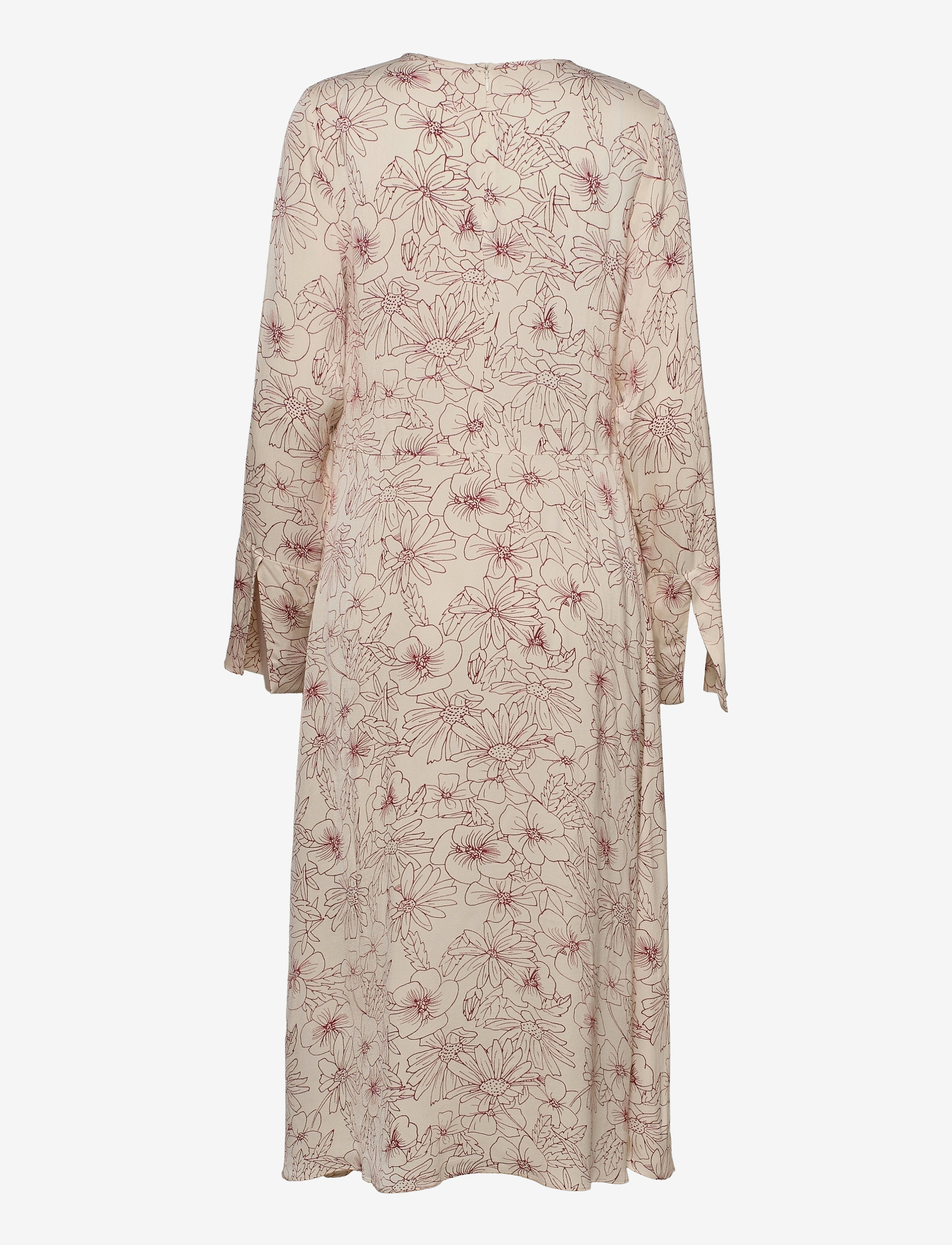 Samsøe Samsøe - Rami dress aop 8325 - midi kjoler - brick hortus - 1