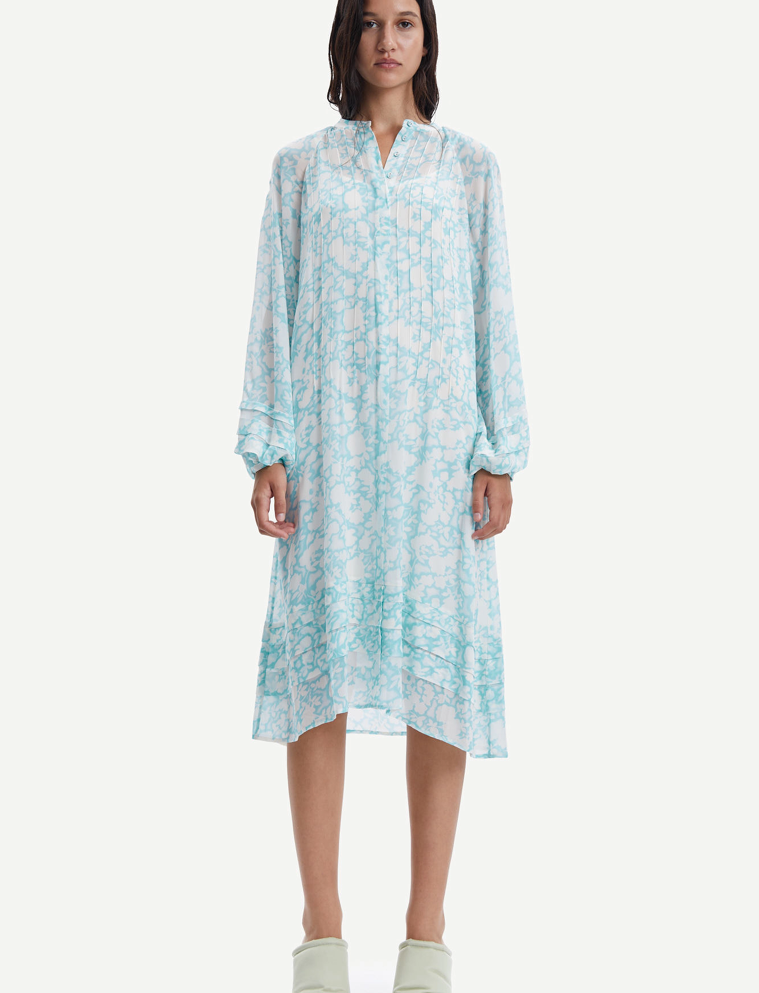Samsøe Samsøe Elma shirt dress aop 9695 - Midimekot - ROSES TOPAZ / undefined