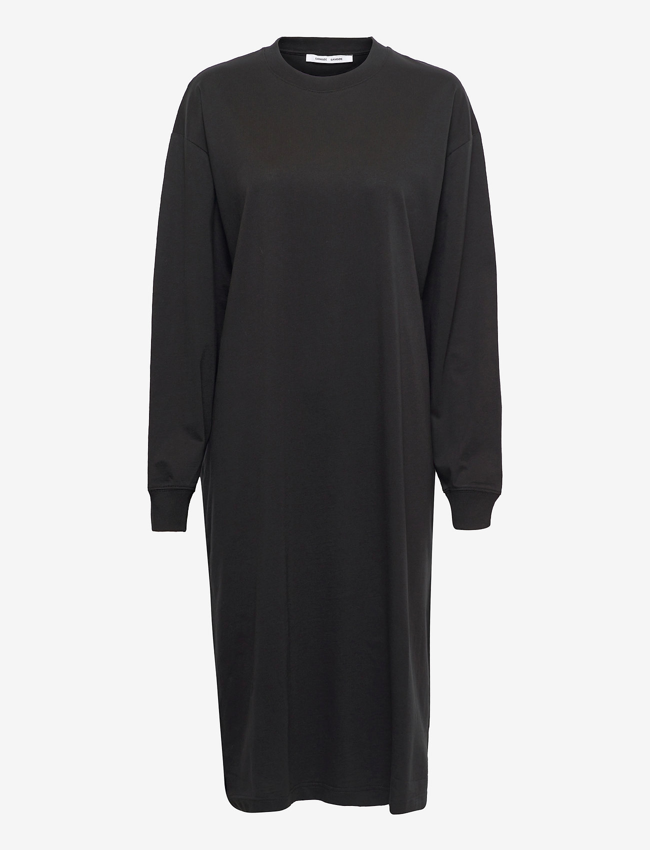 Samsøe Samsøe - Chrome ls dress 12700 - midi jurken - black - 0