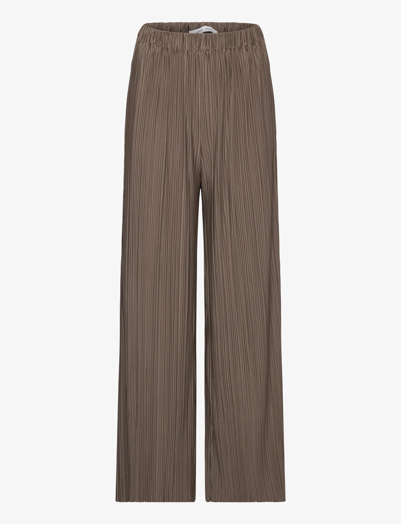 Samsøe Samsøe - Uma trousers 10167 - bukser med brede ben - major brown - 0