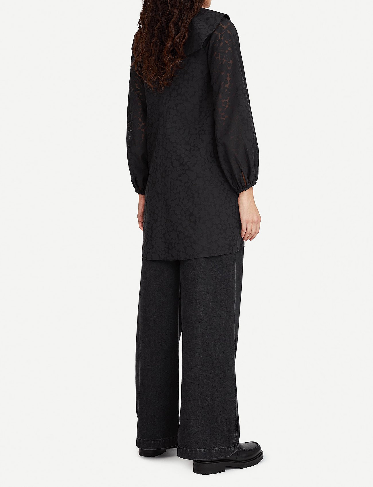 Samsøe Samsøe - Lizzie dress 14126 - langærmede bluser - black - 2