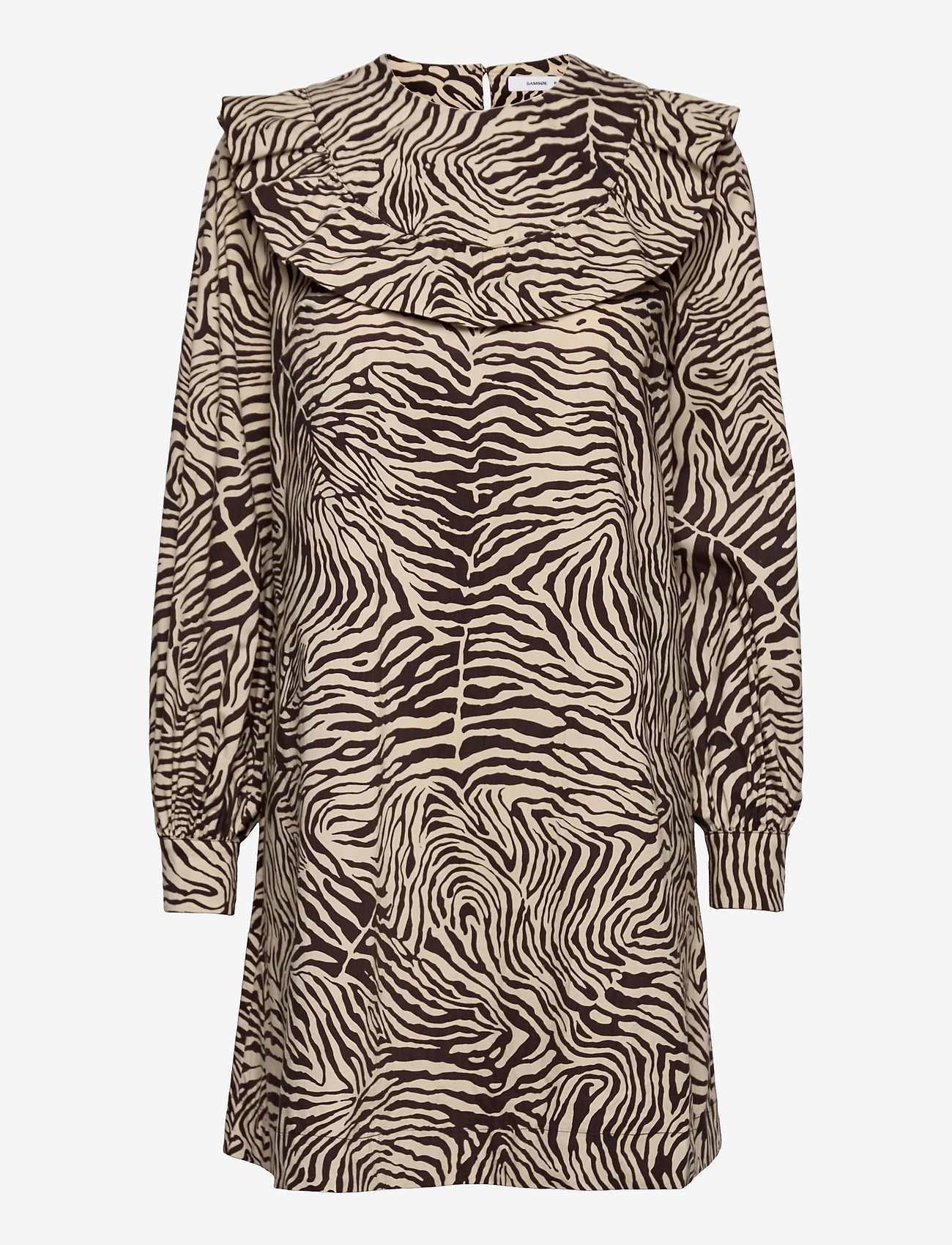 Samsøe Samsøe - Odette dress aop 10783 - midikleidid - choco zebra - 1