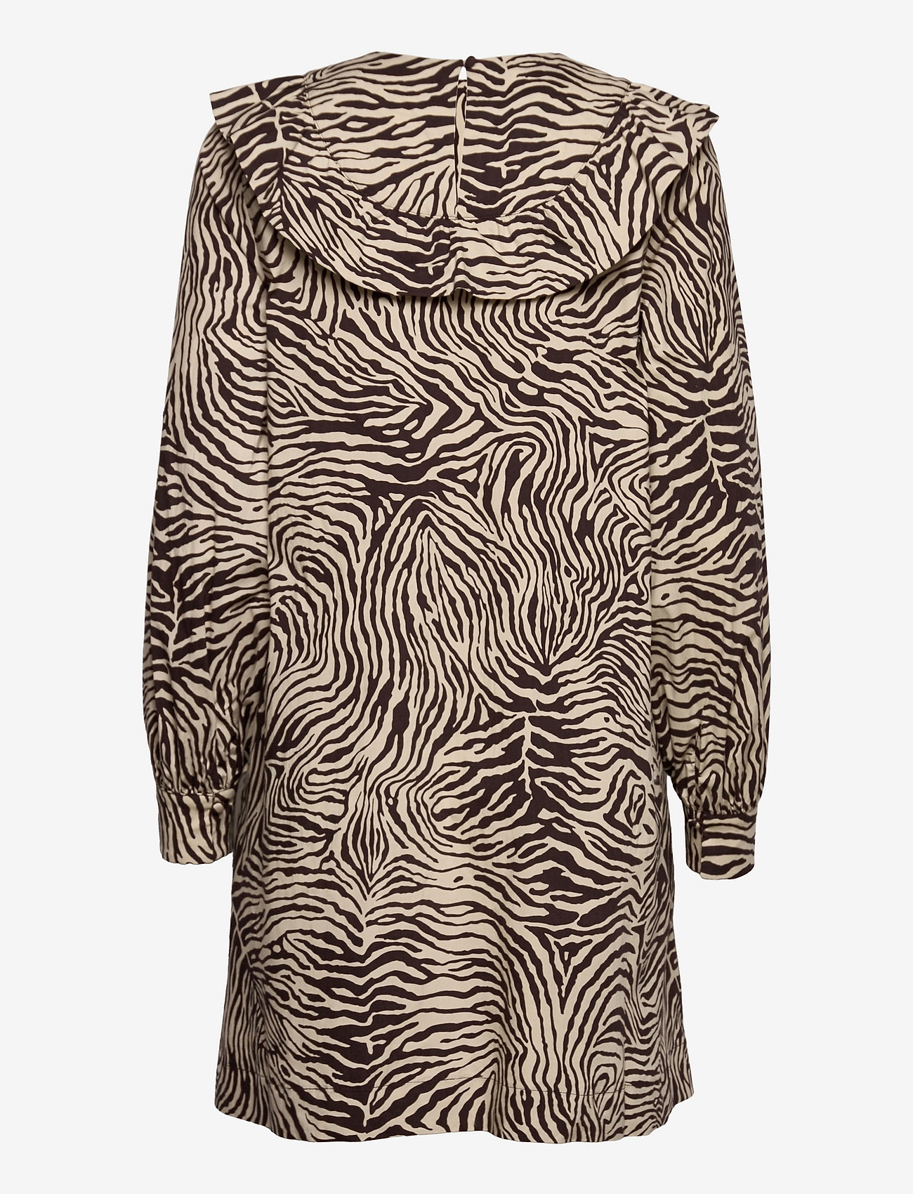 Samsøe Samsøe - Odette dress aop 10783 - marškinių tipo suknelės - choco zebra - 1