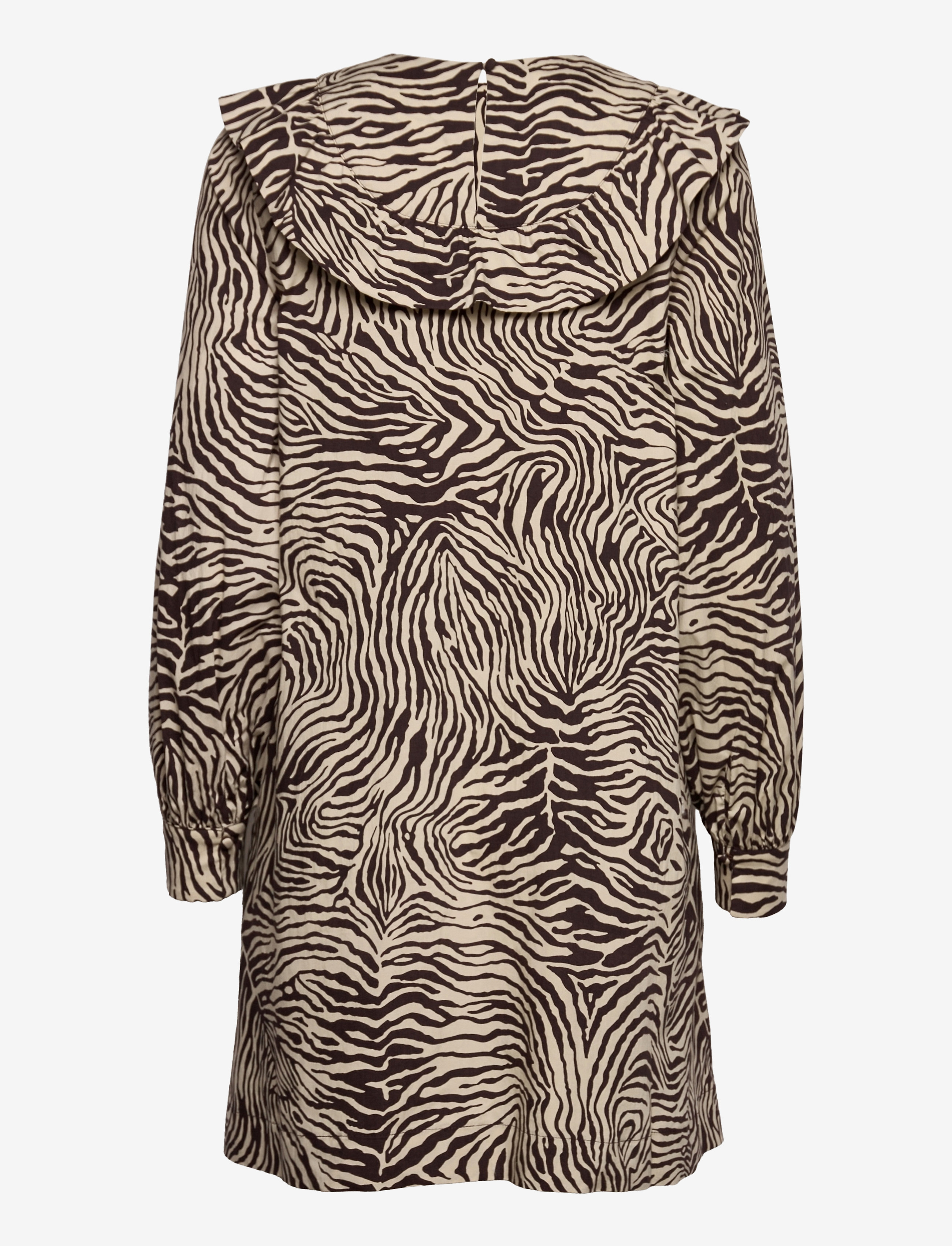Samsøe Samsøe - Odette dress aop 10783 - midi-jurken - choco zebra - 2