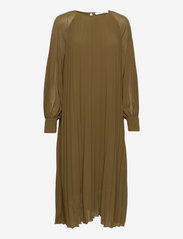 Samsøe Samsøe - Annmari dress 6621 - odzież imprezowa w cenach outletowych - dark olive - 0