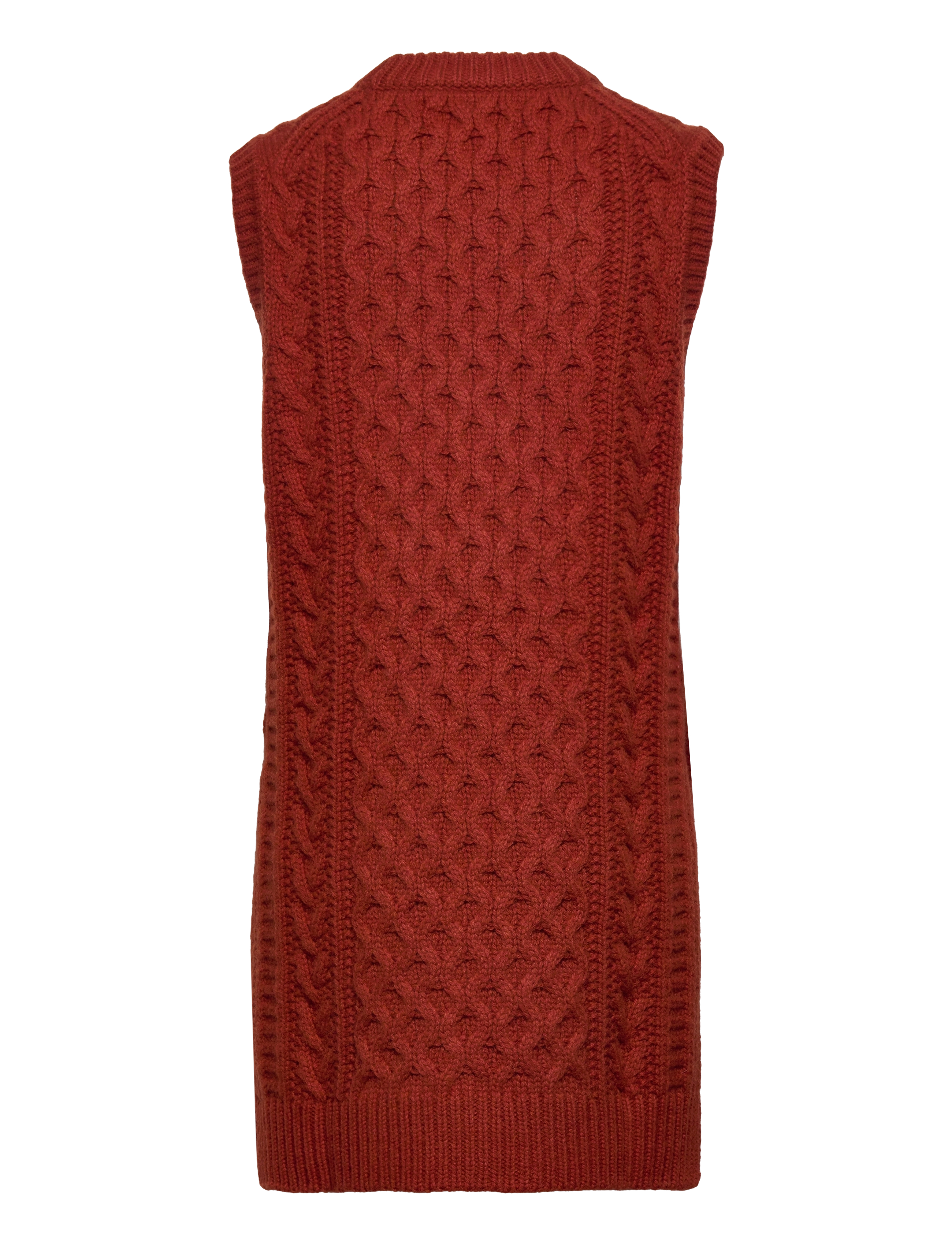 Samsøe Samsøe - Keiko crew neck vest 11250 - red ochre - 1