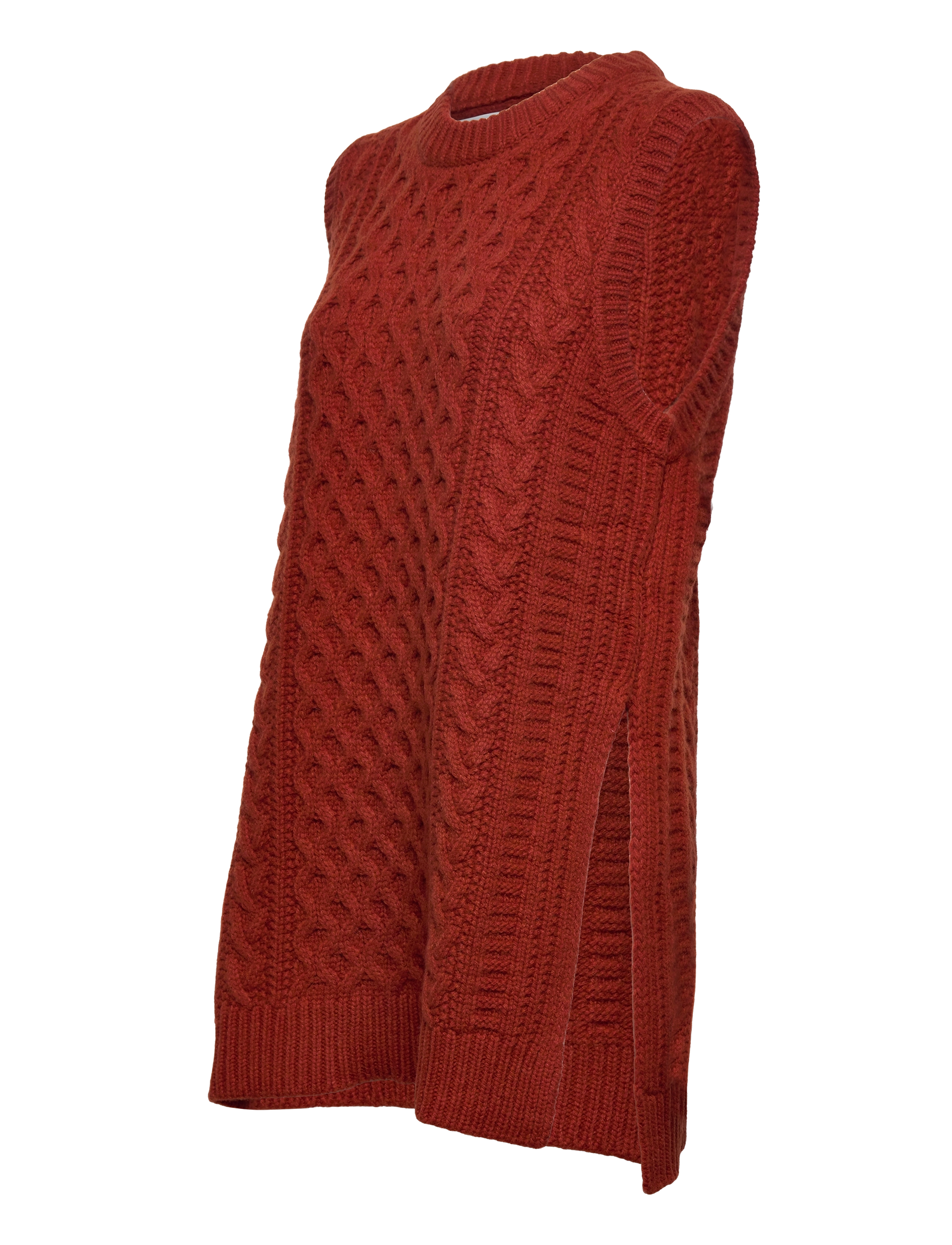 Samsøe Samsøe - Keiko crew neck vest 11250 - red ochre - 2