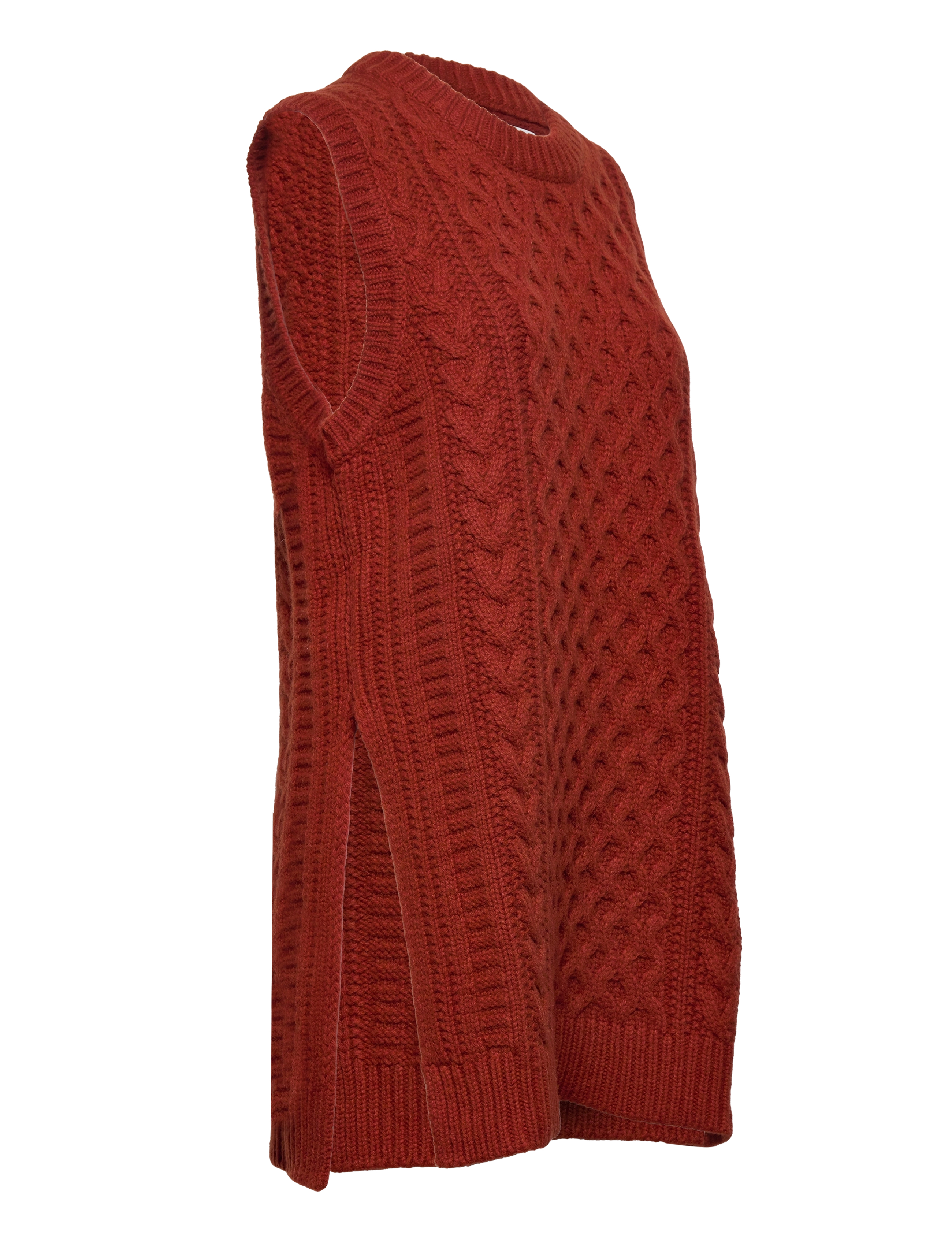 Samsøe Samsøe - Keiko crew neck vest 11250 - red ochre - 3