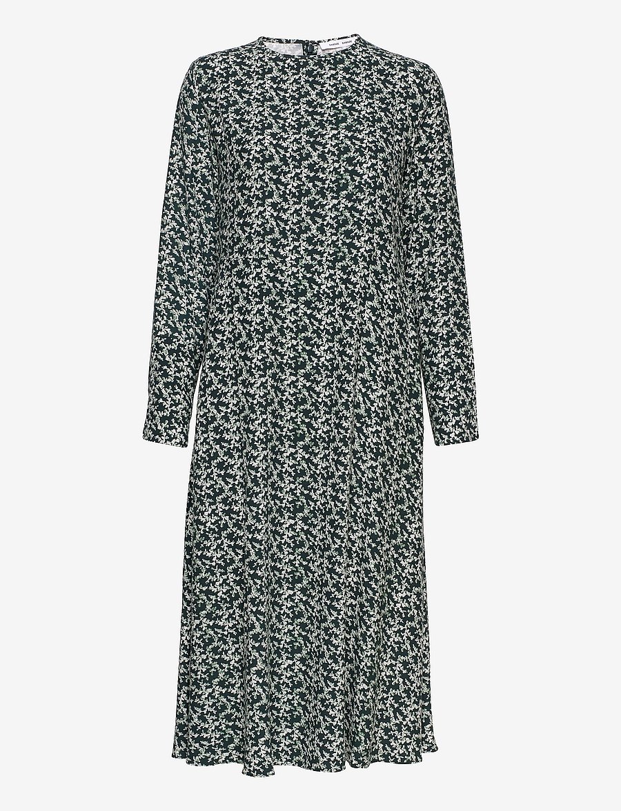 Samsøe Samsøe - Rami dress aop 14201 - midikleider - winter ivy - 1