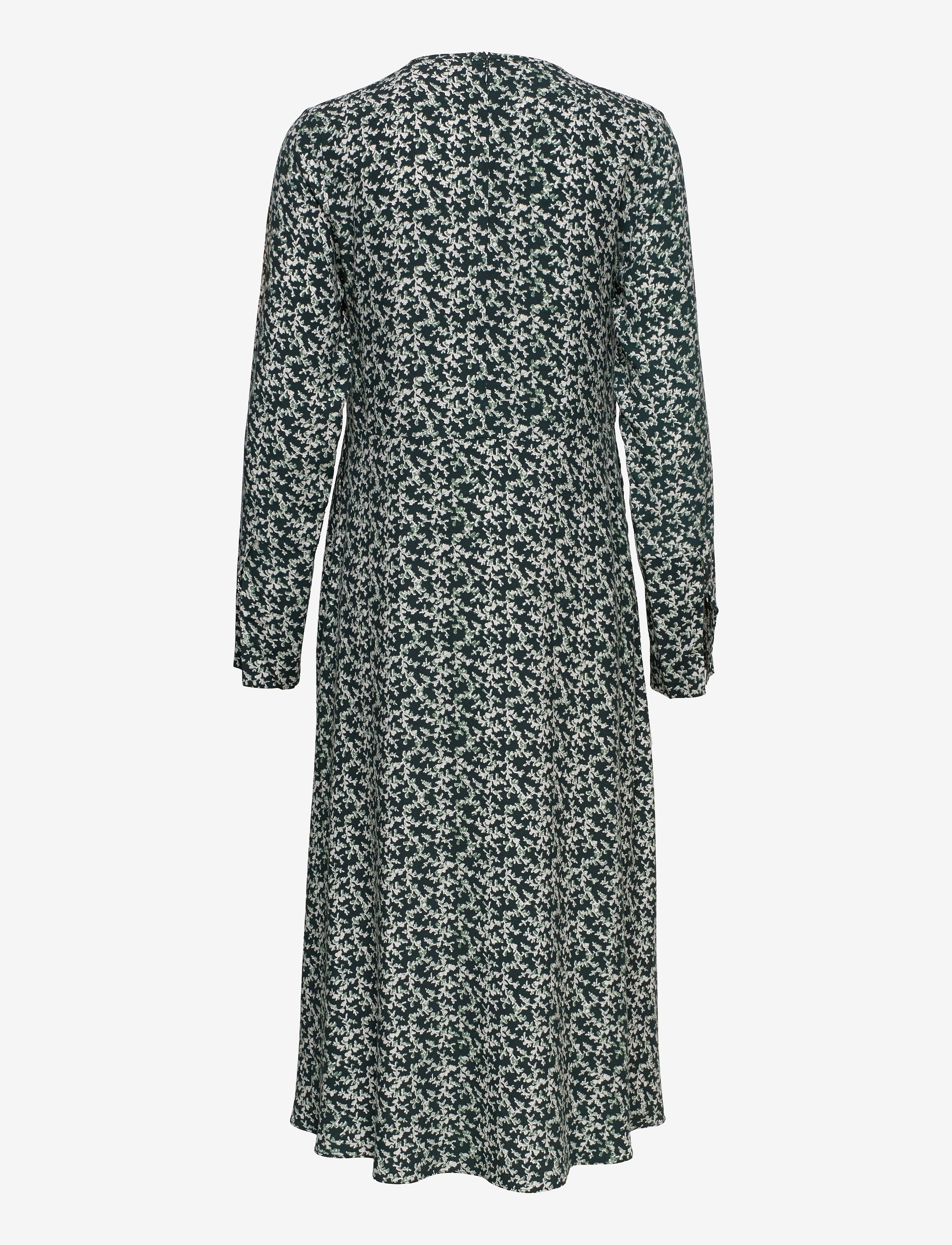 Samsøe Samsøe - Rami dress aop 14201 - sukienki do kolan i midi - winter ivy - 2