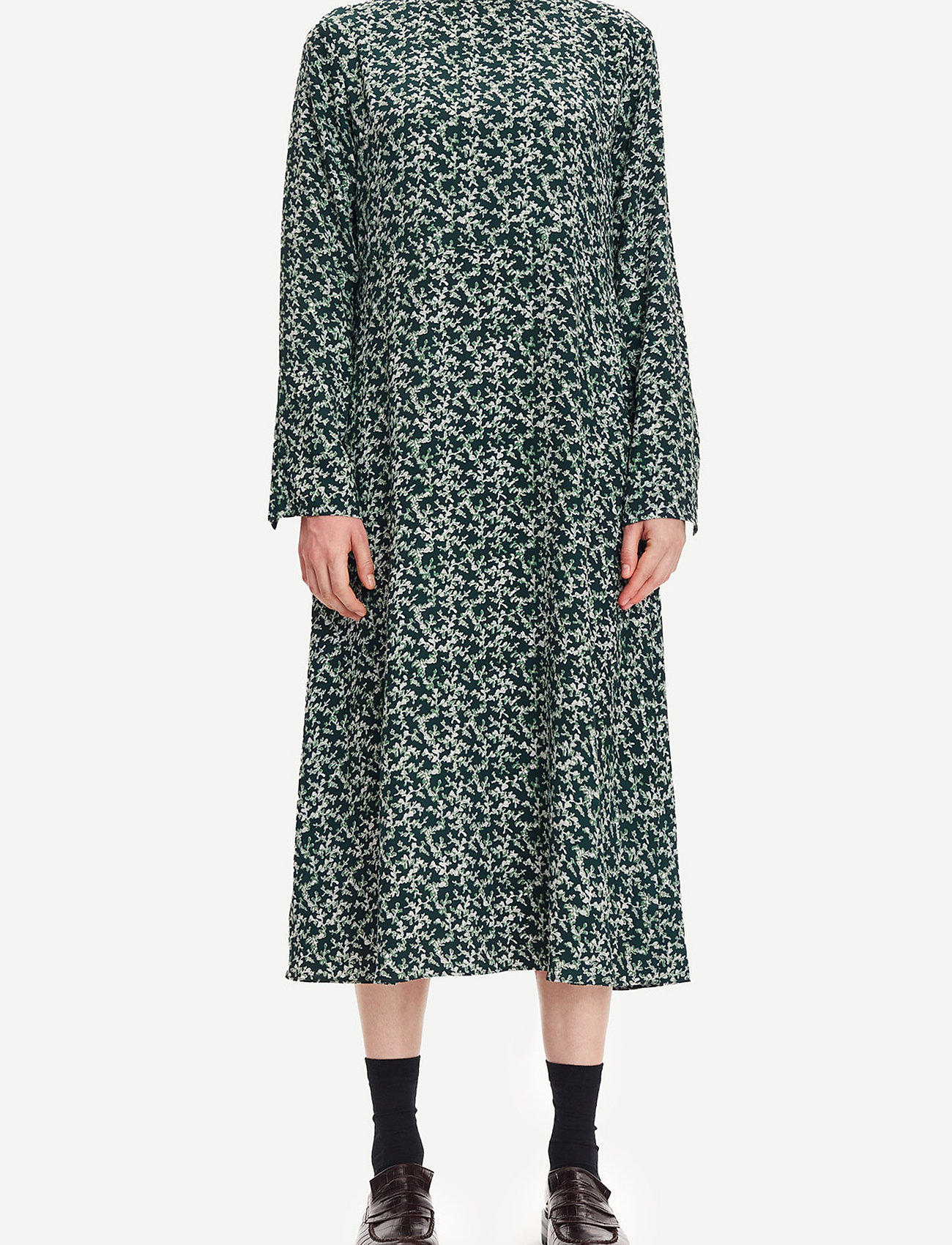 Samsøe Samsøe Rami dress aop 14201 - Klänningar - WINTER IVY / green