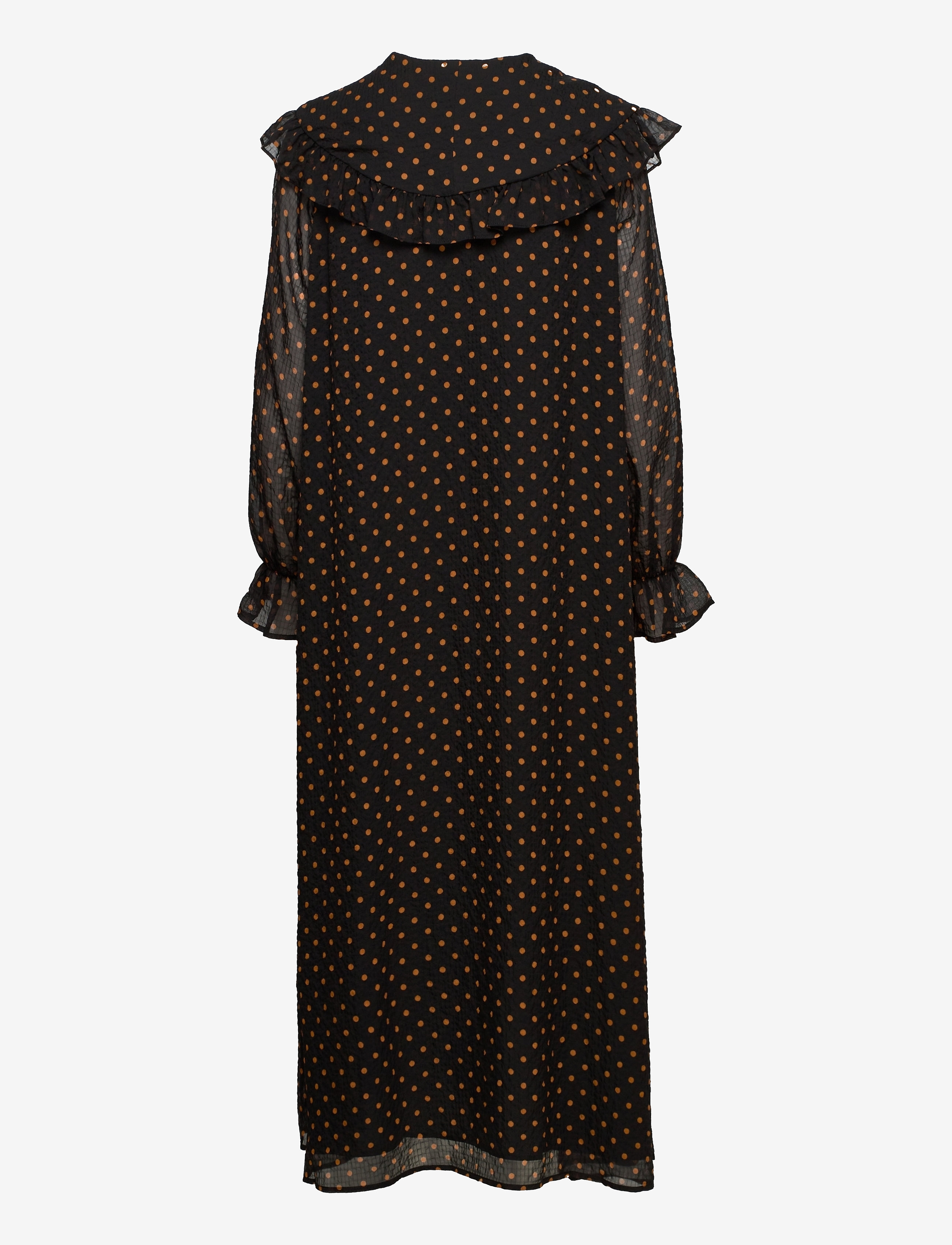 Samsøe Samsøe - Jytta long dress aop 12888 - midi kjoler - caramel dot - 2