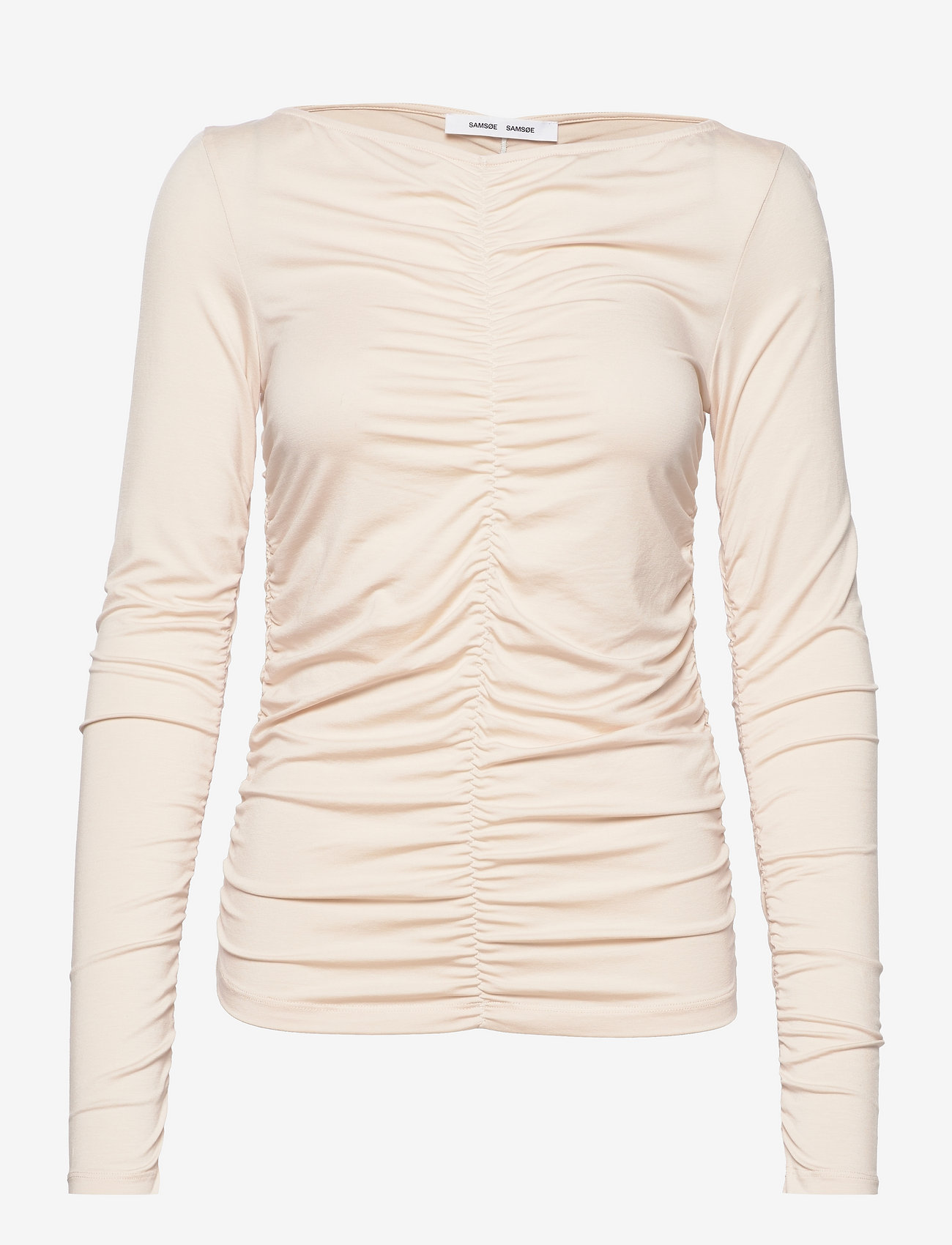 Samsøe Samsøe - Ulrika v-n t-shirt ls 14122 - whitecap gray - 0