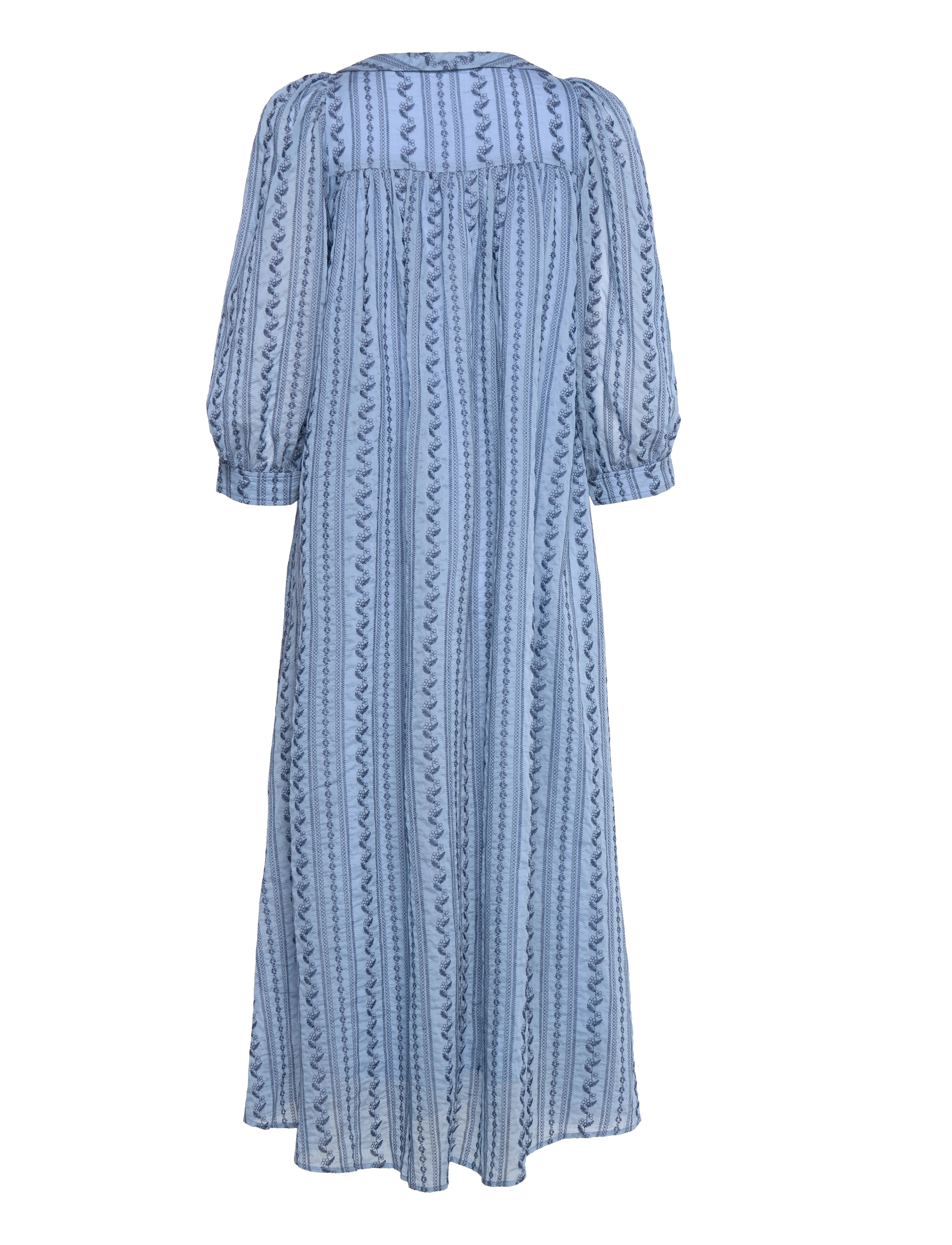 Samsøe Samsøe - Adalee dress 14317 - midi jurken - blue stitch - 2