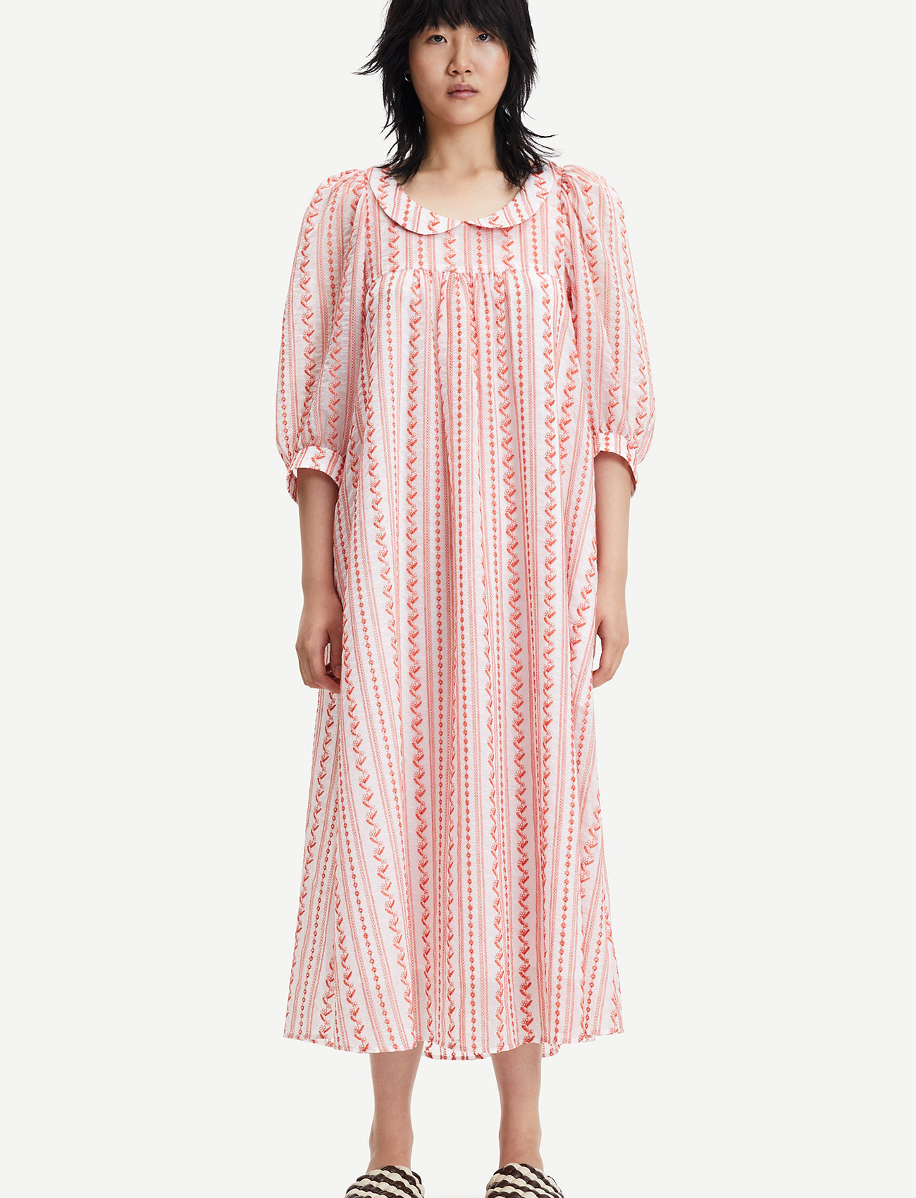 Samsøe Samsøe Adalee dress 14317 - Kleidid - PUREED PUMPKIN STITCH / pink/rose