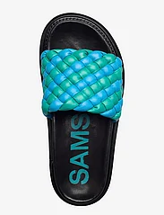 Samsøe Samsøe - Mora sandal 11399 - flate sandaler - tile blue multi - 3