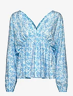 Gertrud blouse aop 14216 - IBIZA SEAWEED