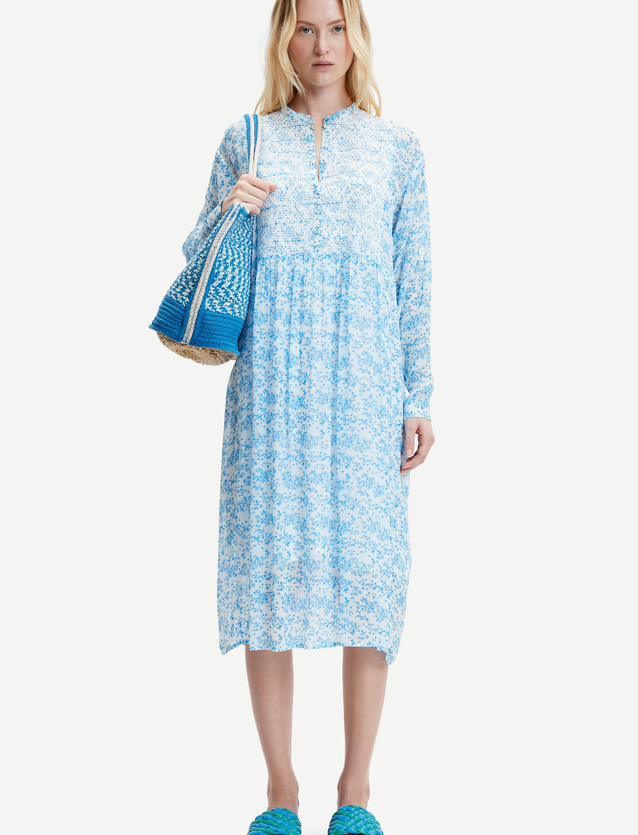 Samsøe Elmas Shirt Dress 9695, XS, Dresses, Blau - Knee-length & Midi, Frauen