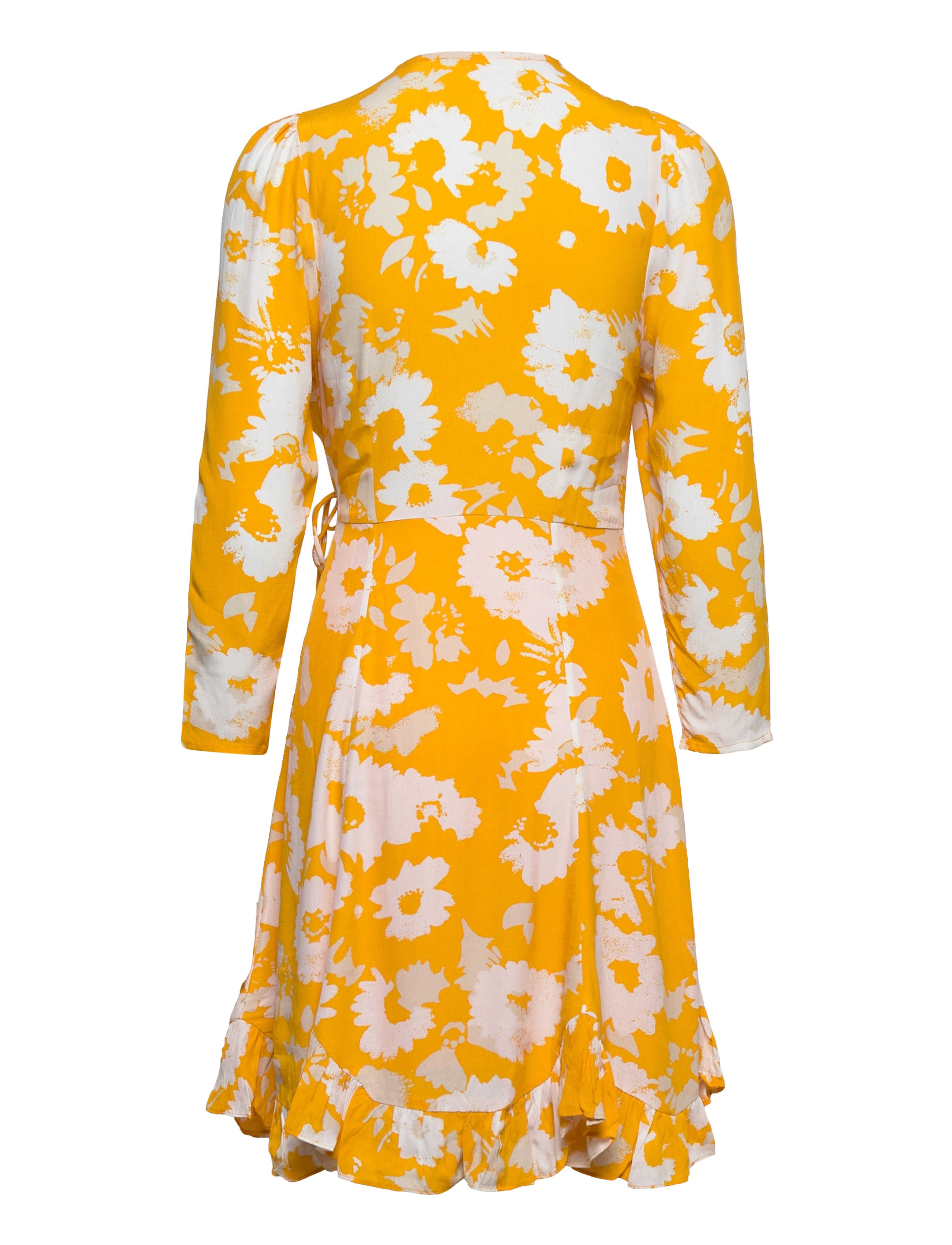Samsøe Samsøe - Janine dress aop 10867 - slå-om-kjoler - radiant sunflower - 2