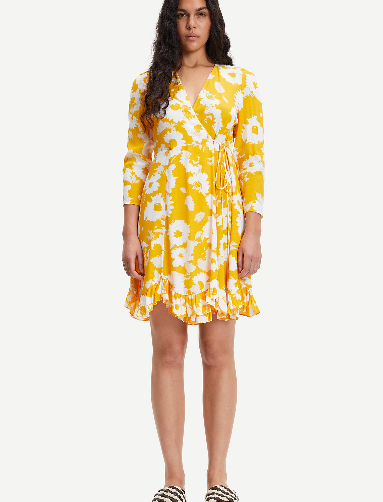 Samsøe Samsøe Janine dress aop 10867 - Kjoler - RADIANT SUNFLOWER / orange