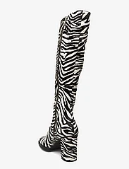 Samsøe Samsøe - Elsa boots high 14410 - pitkävartiset saappaat - zebra - 2
