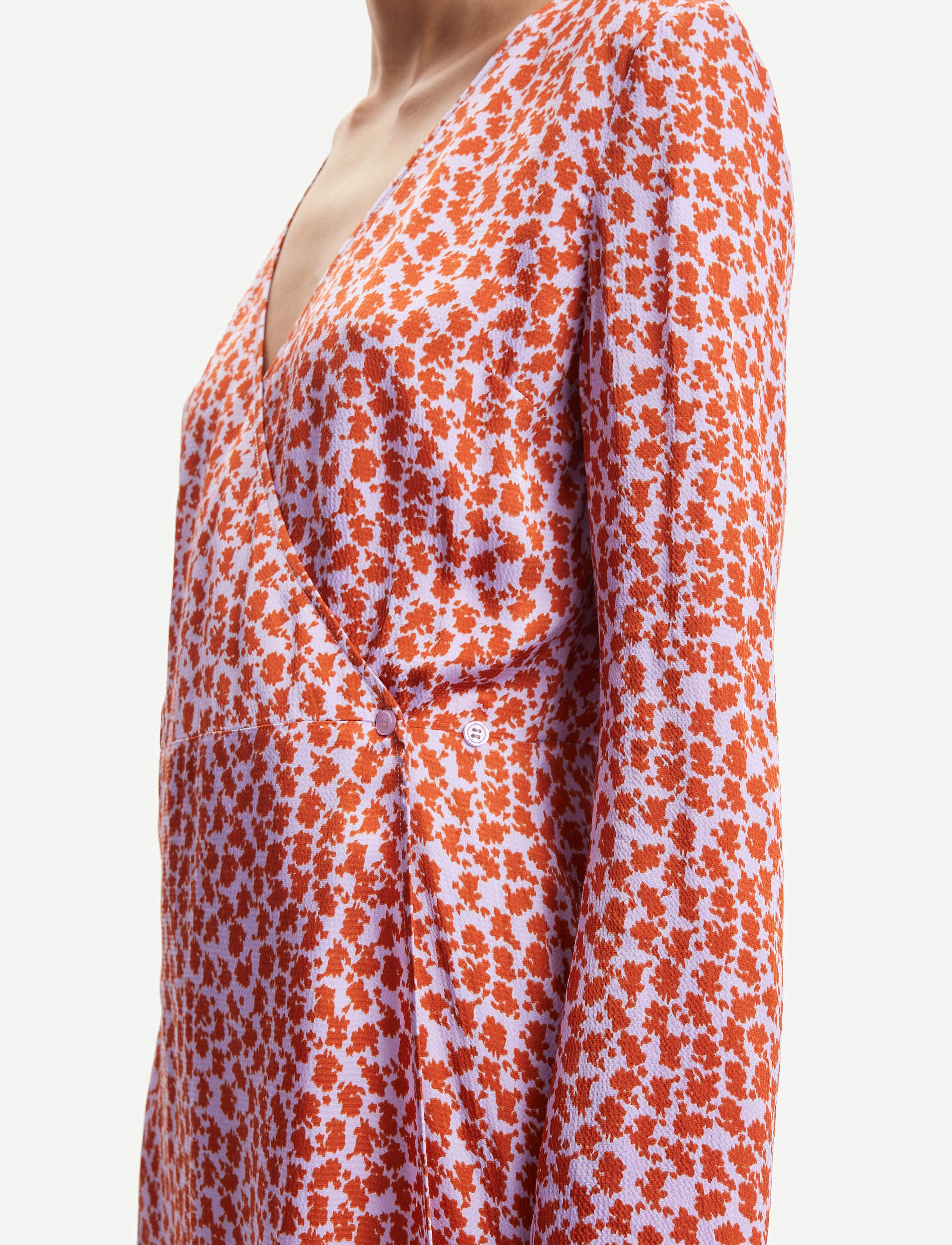 Samsøe Samsøe - Adela short dress aop 12887 - ditsy clay - 4