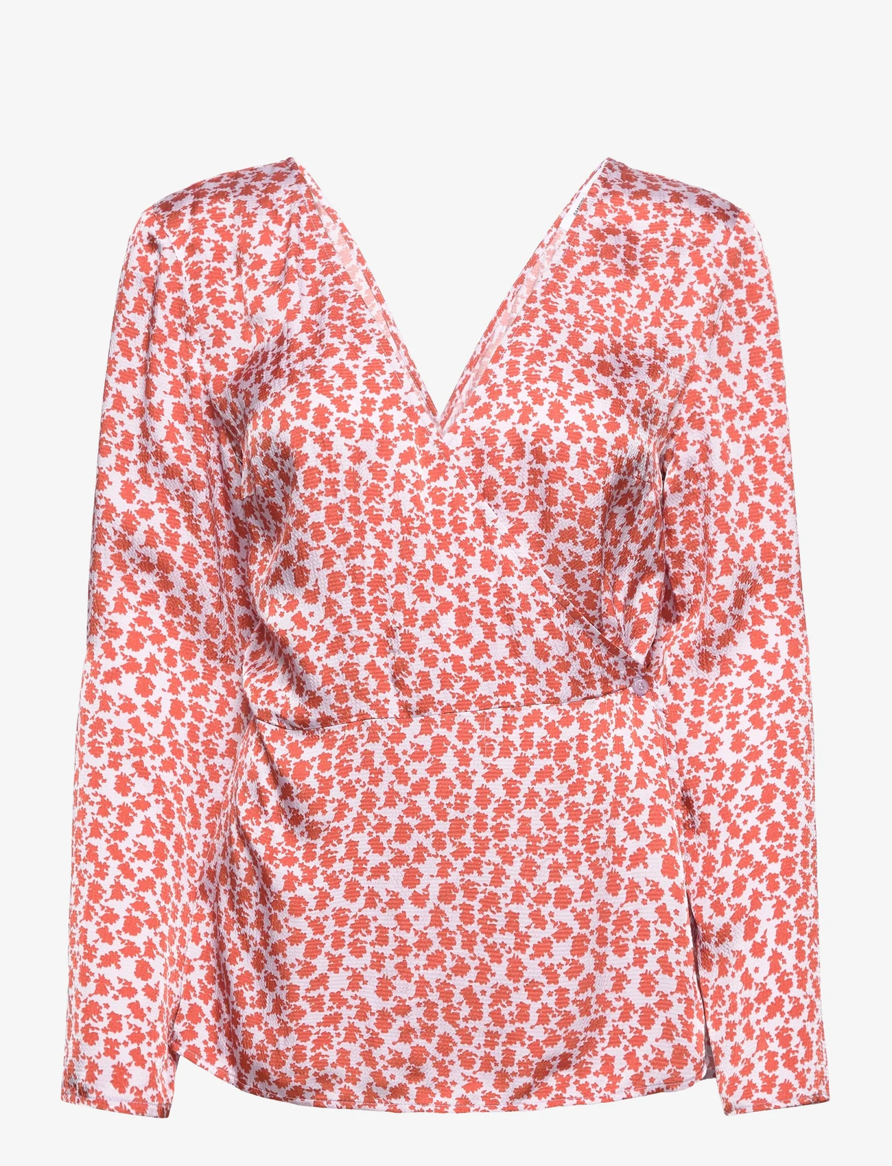 Samsøe Samsøe - Adela blouse aop 12887 - langärmlige blusen - ditsy clay - 0
