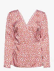 Samsøe Samsøe - Adela blouse aop 12887 - blūzes ar garām piedurknēm - ditsy clay - 0