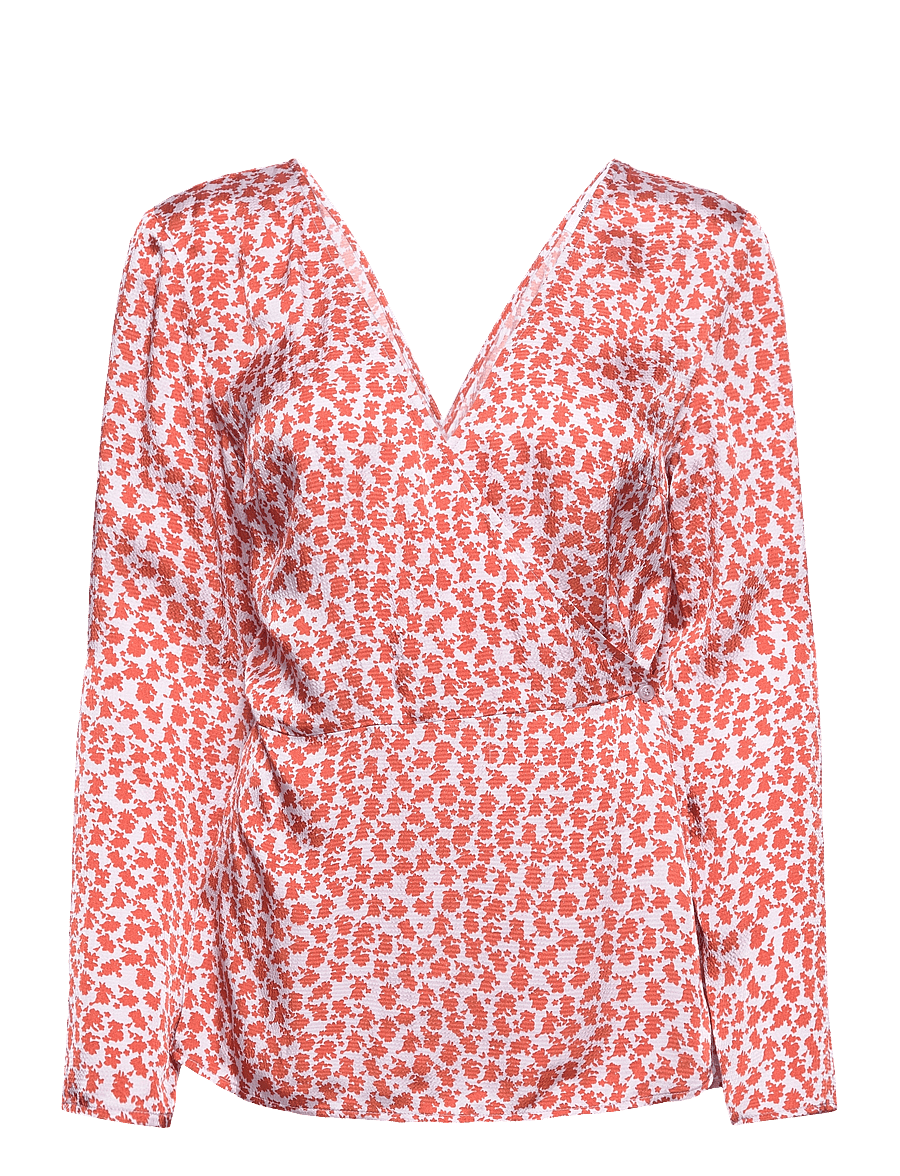 Samsøe Samsøe - Adela blouse aop 12887 - pitkähihaiset puserot - ditsy clay - 1