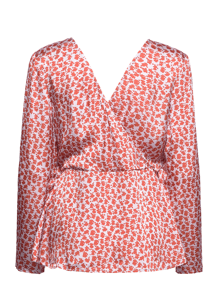 Samsøe Samsøe - Adela blouse aop 12887 - pitkähihaiset puserot - ditsy clay - 2