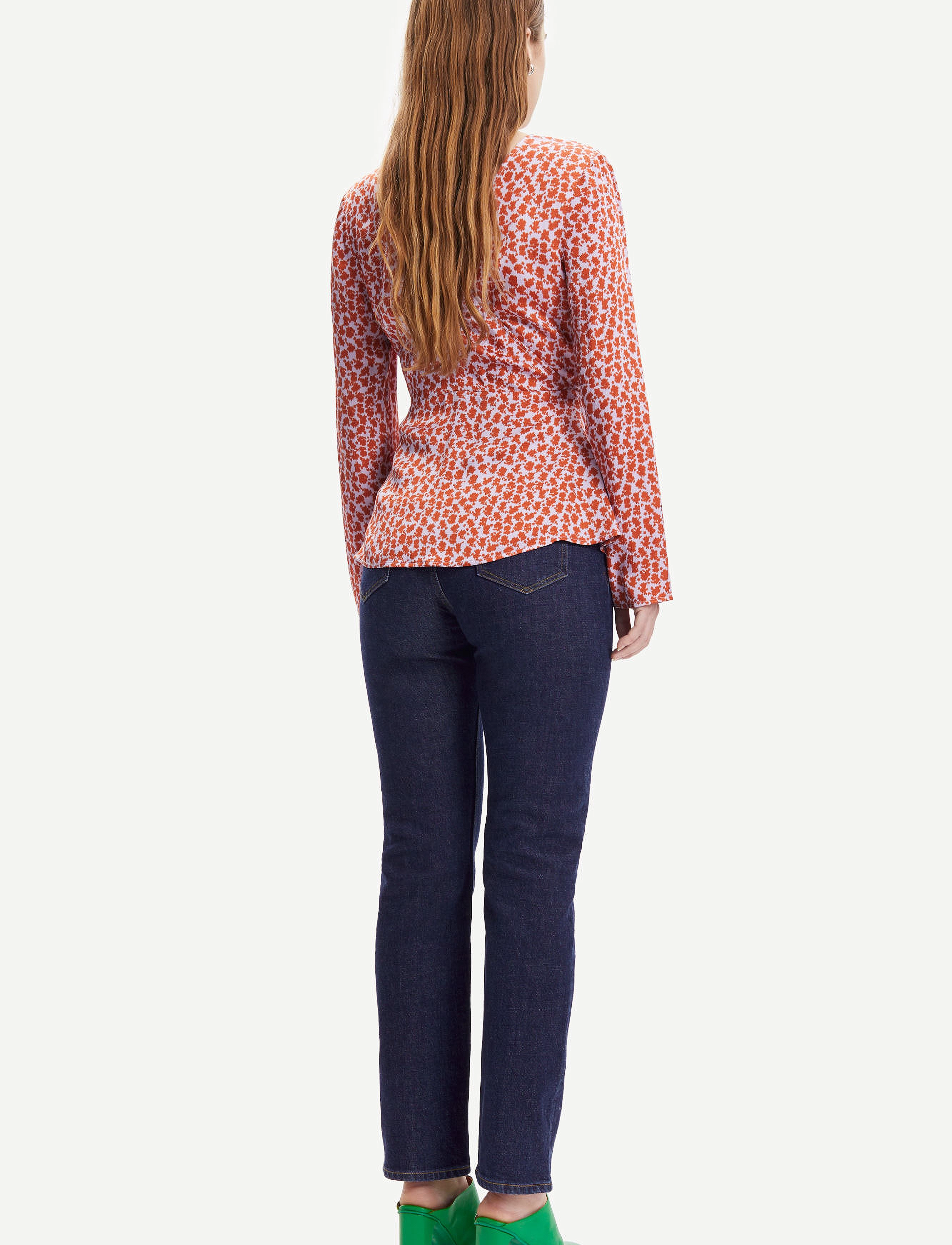 Samsøe Samsøe - Adela blouse aop 12887 - blūzes ar garām piedurknēm - ditsy clay - 3