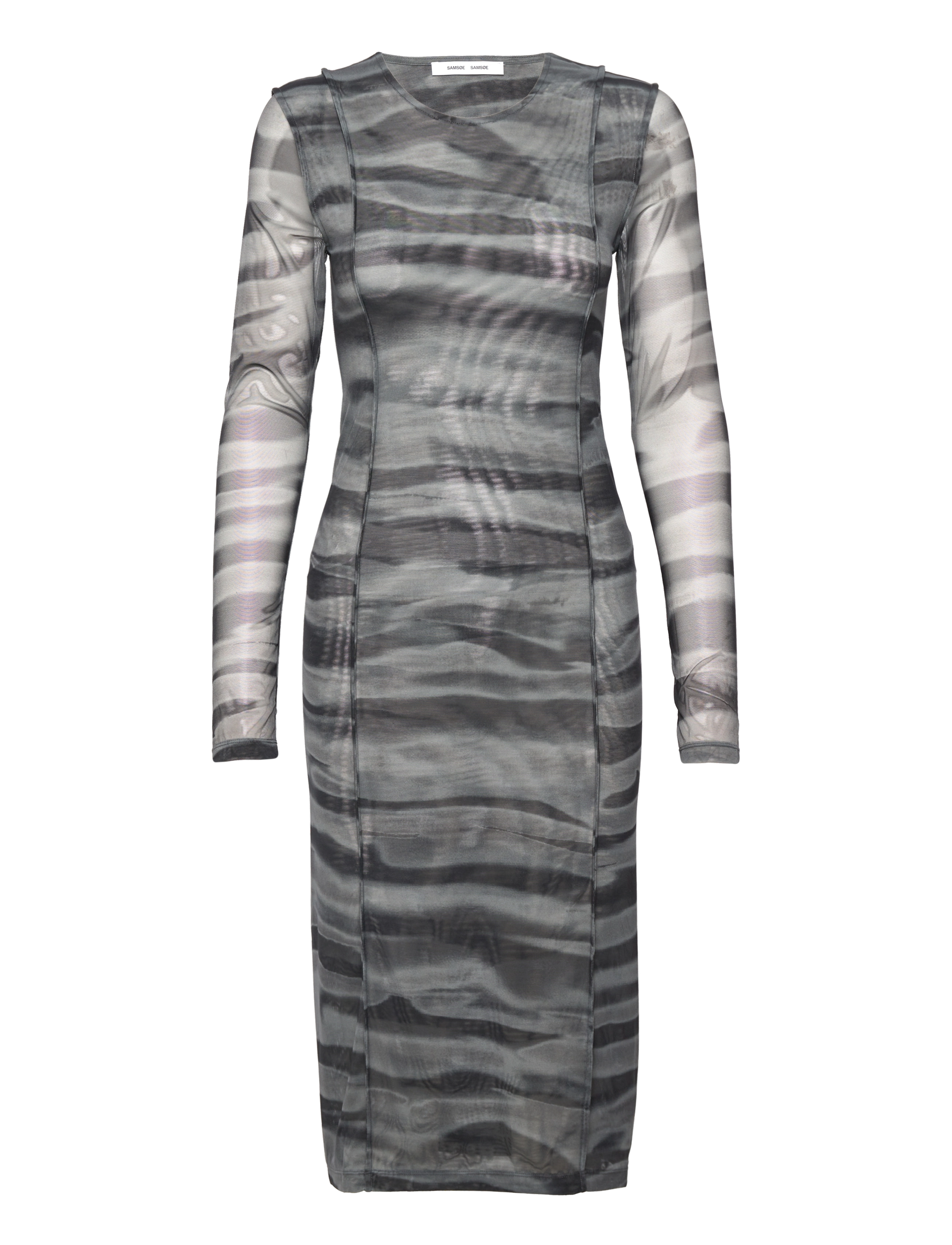 Samsøe Samsøe Josie dress aop 8211 - Tøj - GREY TIDE / multi