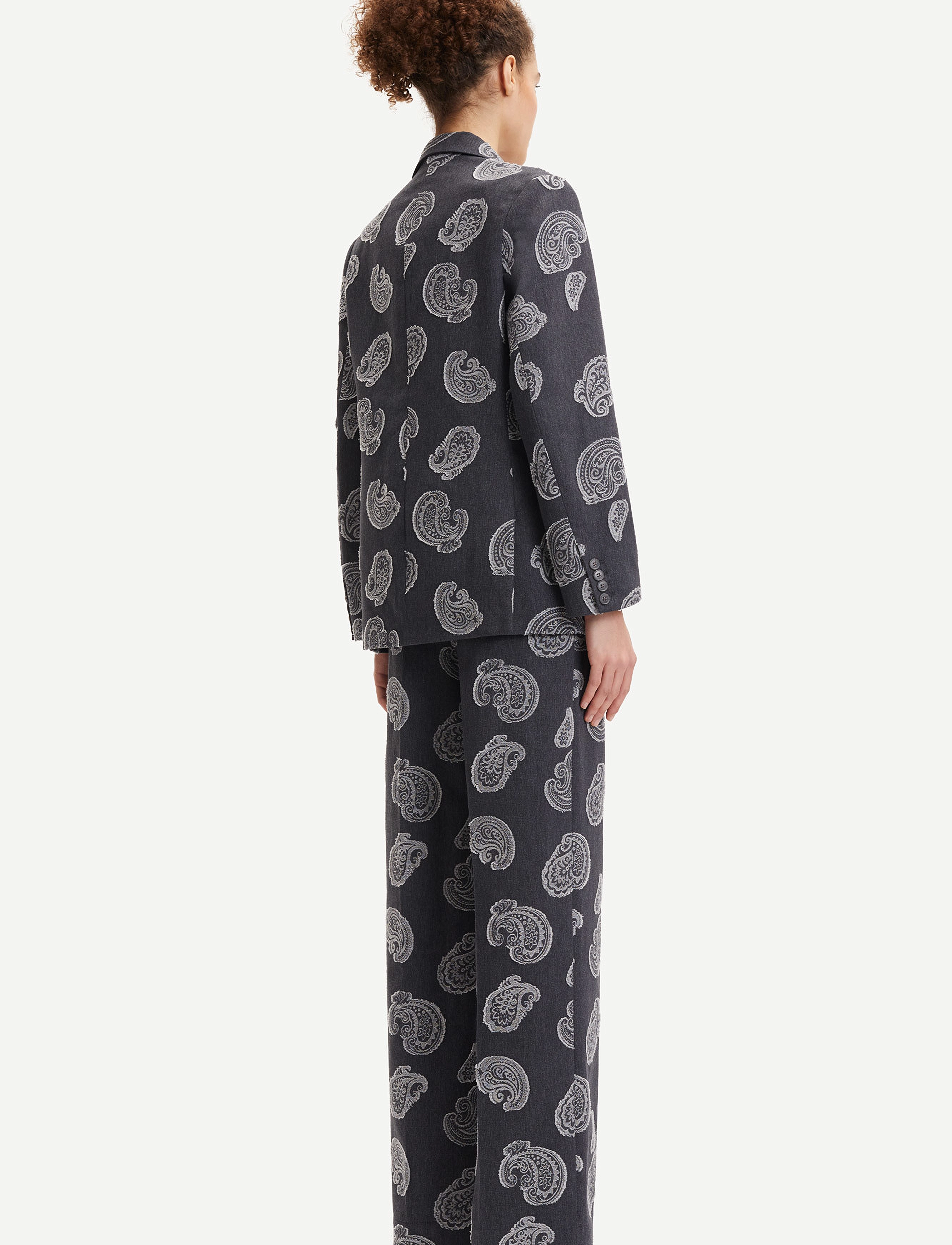 Samsøe Samsøe - Meme blazer 14474 - Švarkai su viena sagų eile - paisley denim - 3