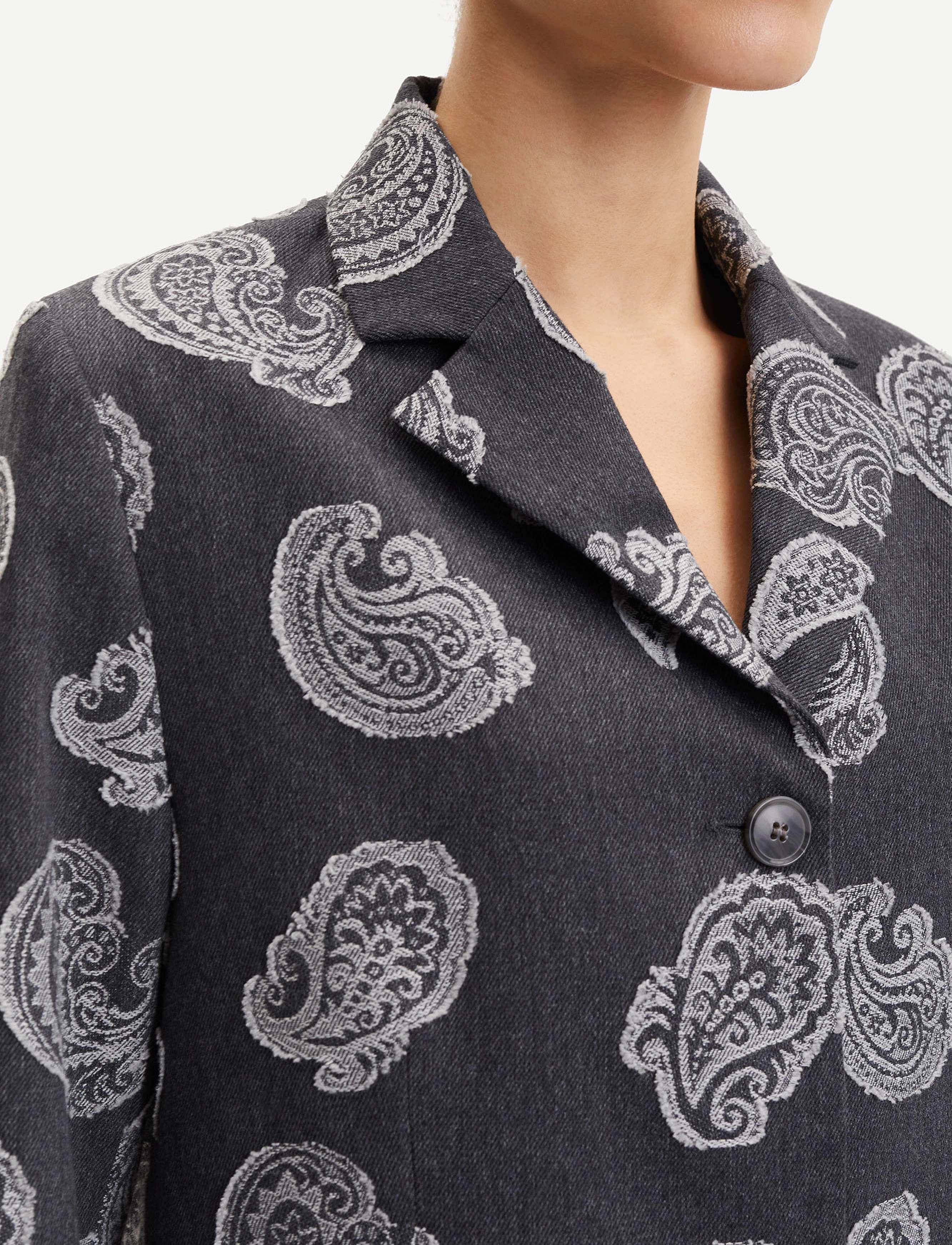 Samsøe Samsøe - Meme blazer 14474 - Švarkai su viena sagų eile - paisley denim - 4